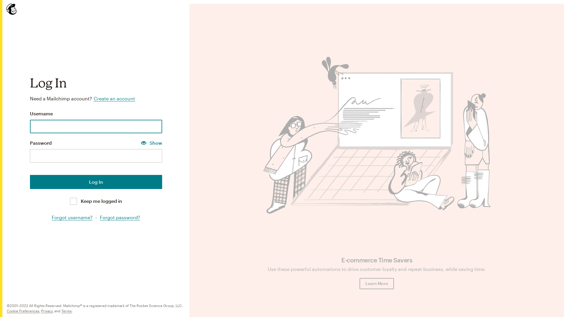 Website User Bewertung zu admin.mailchimp.com
