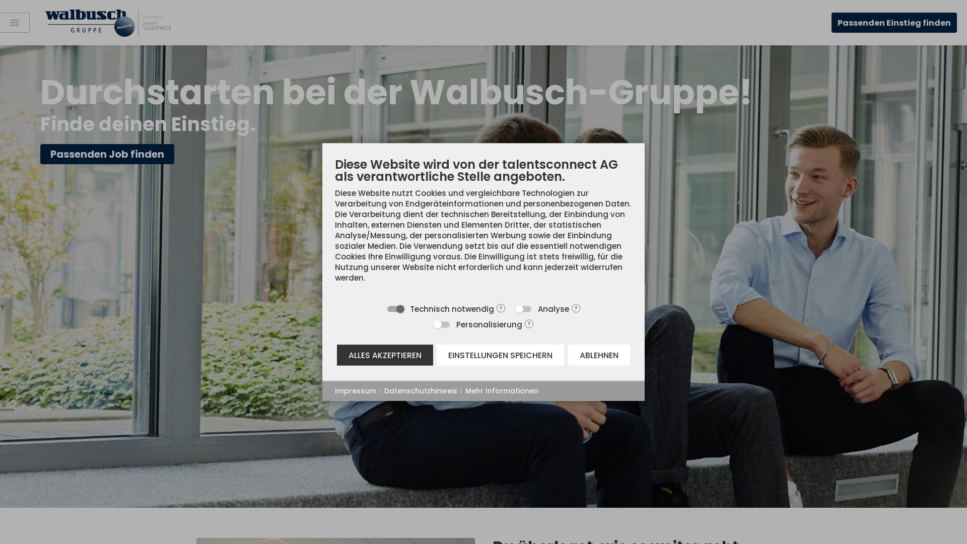 Website User Bewertung zu ausbildung.walbusch-gruppe.com