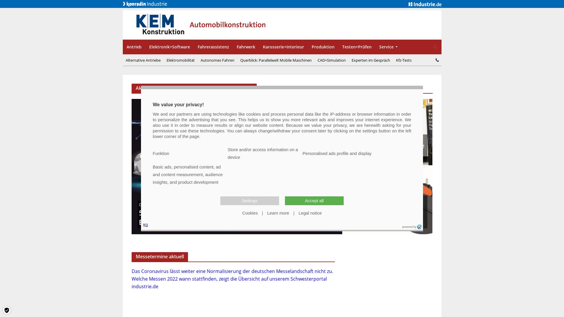 Website User Bewertung zu automobilkonstruktion.industrie.de