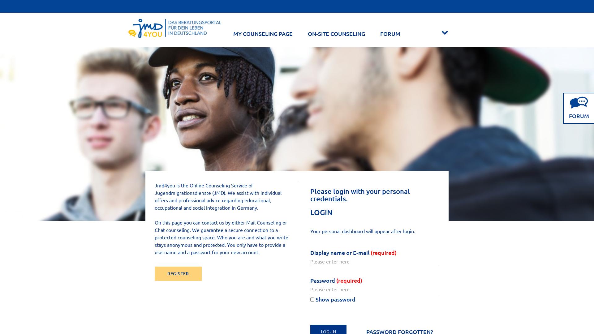 Website User Bewertung zu beratung.jugendmigrationsdienste.de