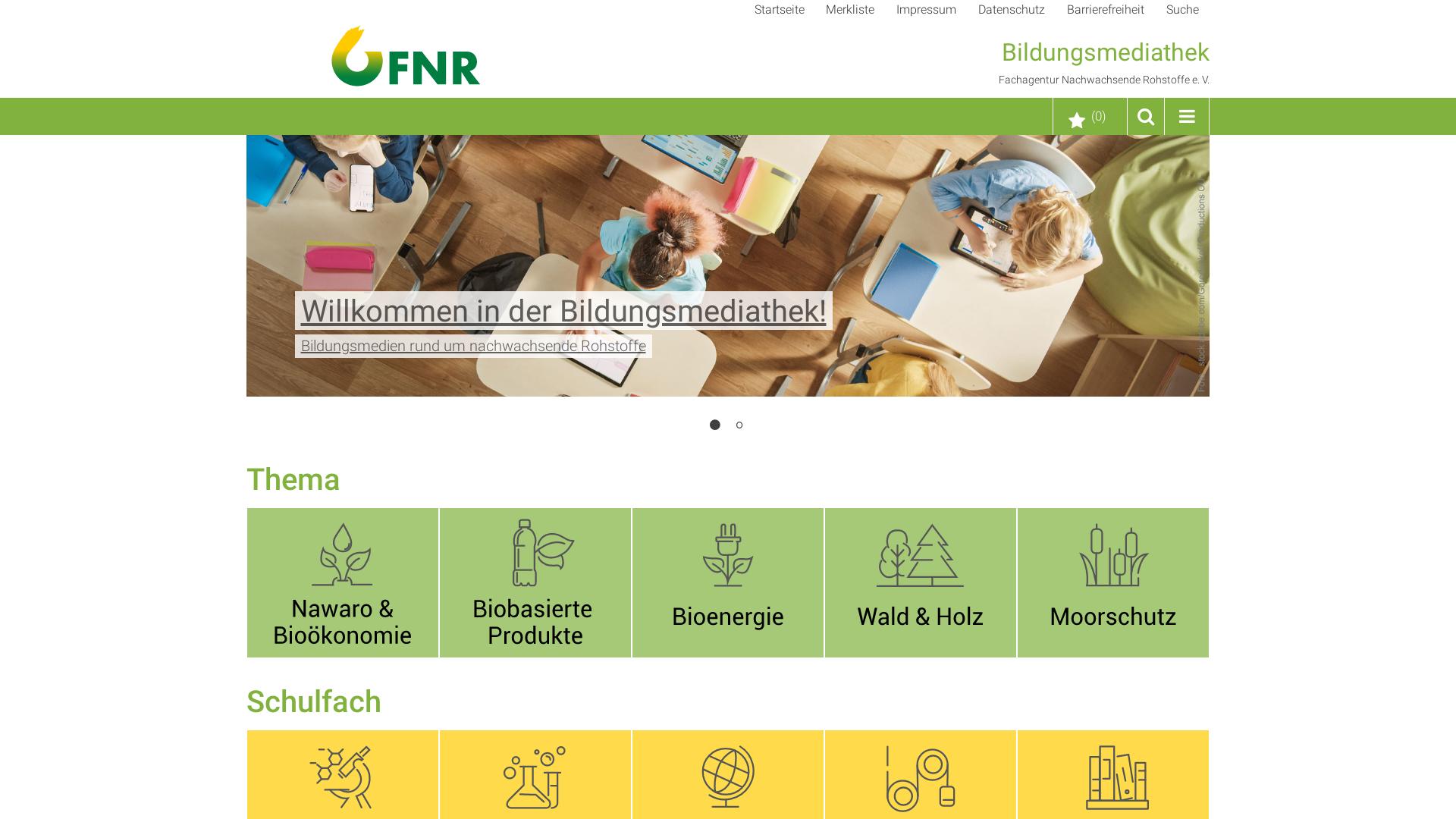 Website User Bewertung zu bildung.fnr.de