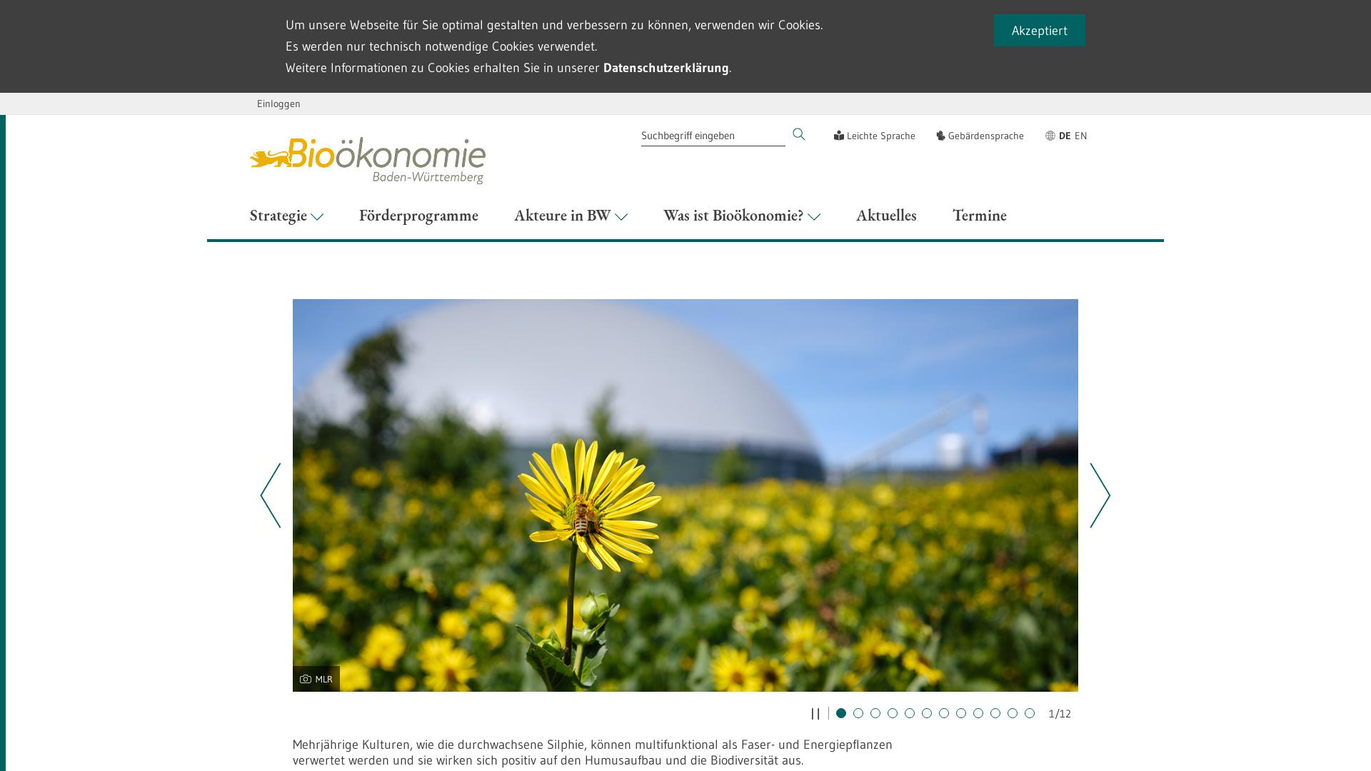 Website User Bewertung zu biooekonomie.baden-wuerttemberg.de