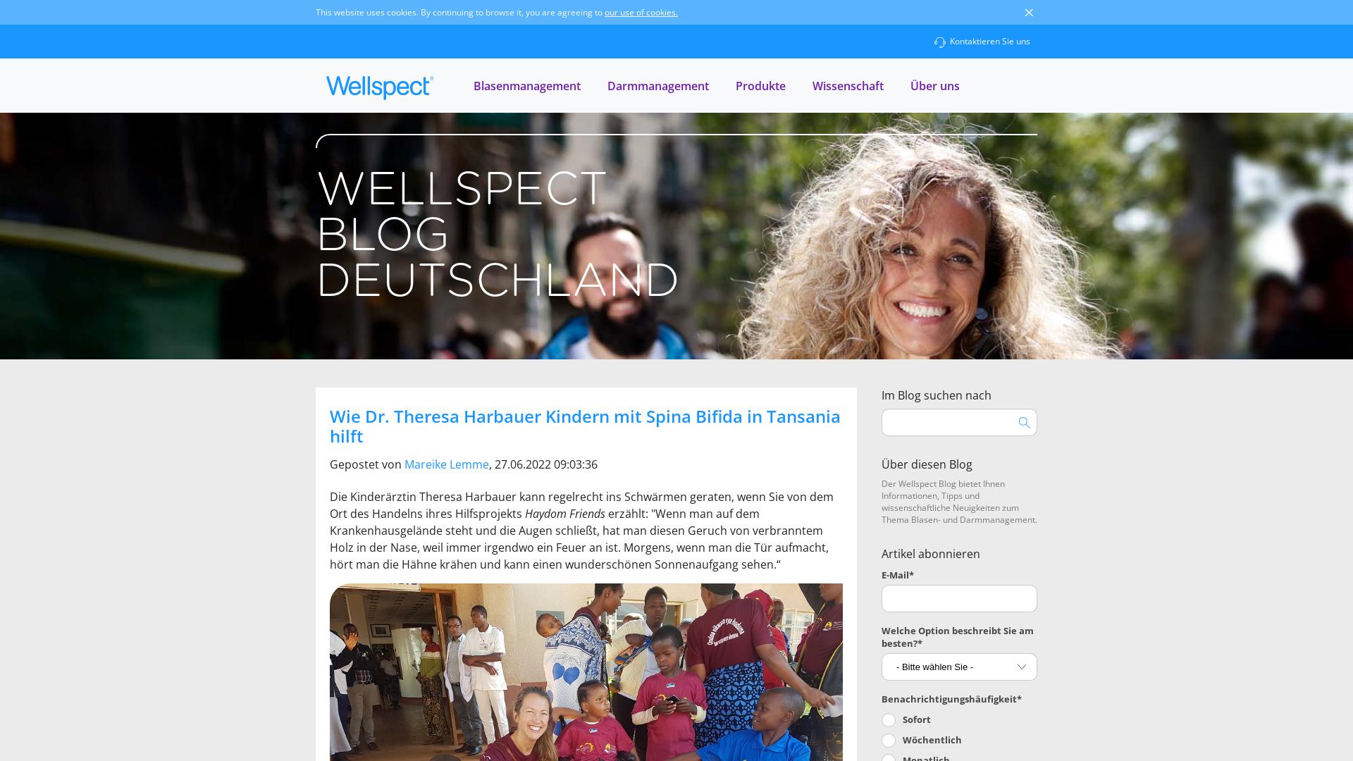 Website User Bewertung zu blog.wellspect.de