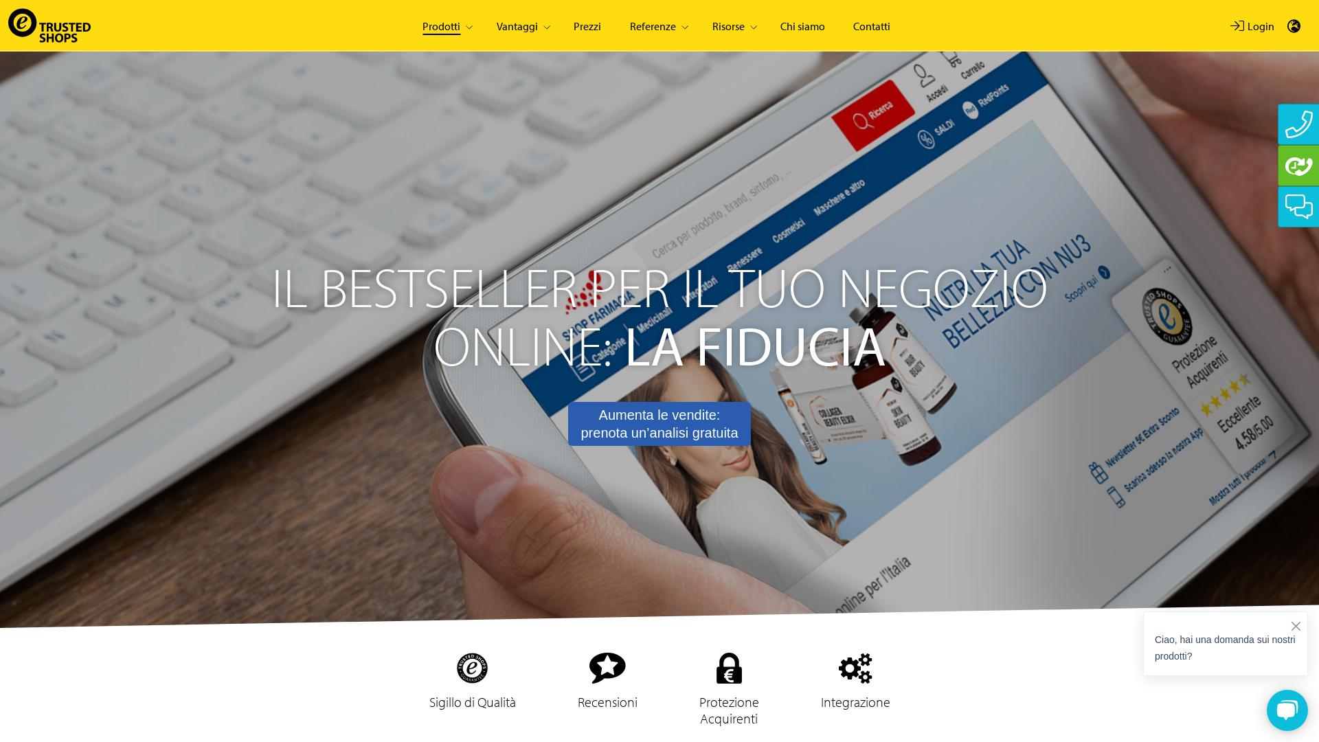 Website User Bewertung zu business.trustedshops.it