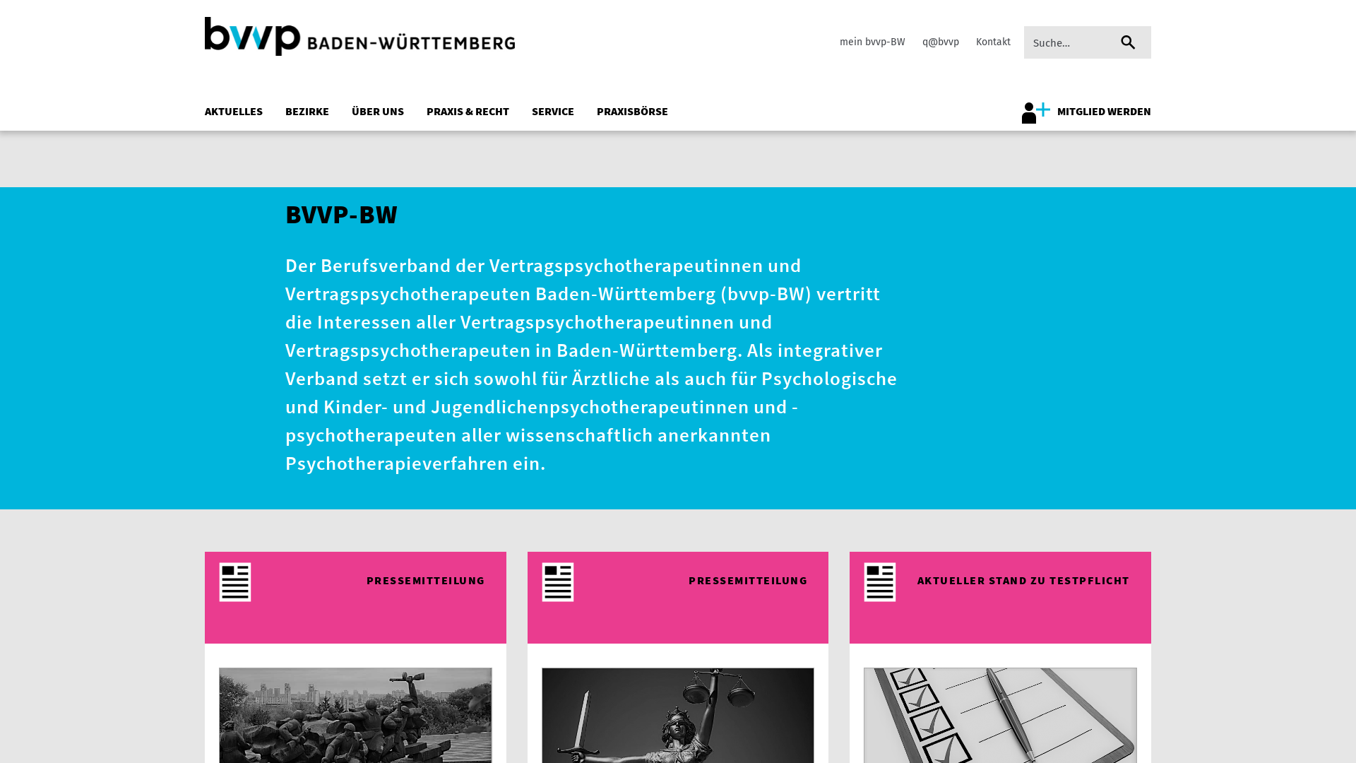 Website User Bewertung zu bvvp-bw.de