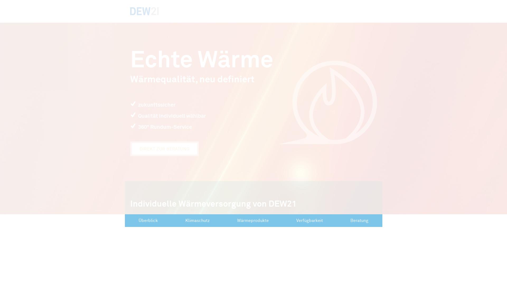 Website User Bewertung zu echte-waerme.dew21.de