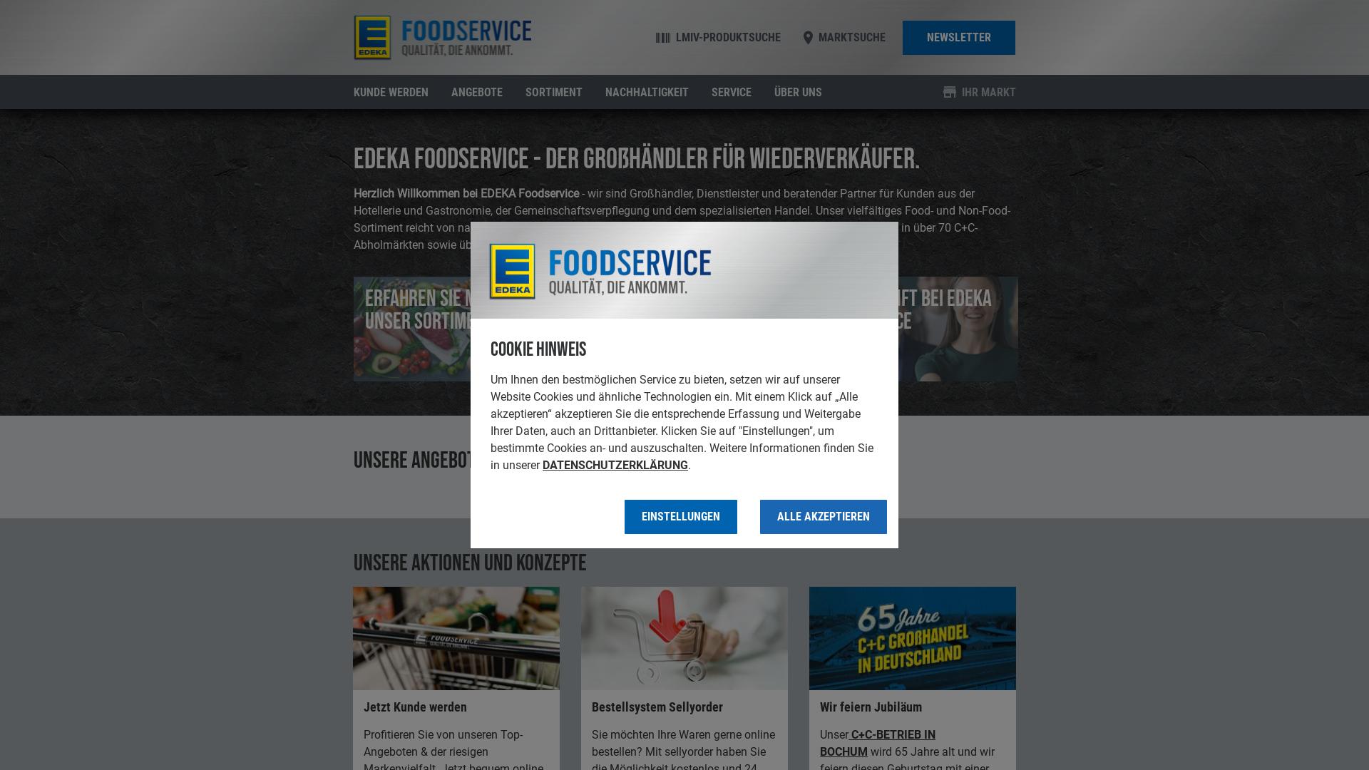 Website User Bewertung zu edeka-foodservice.de