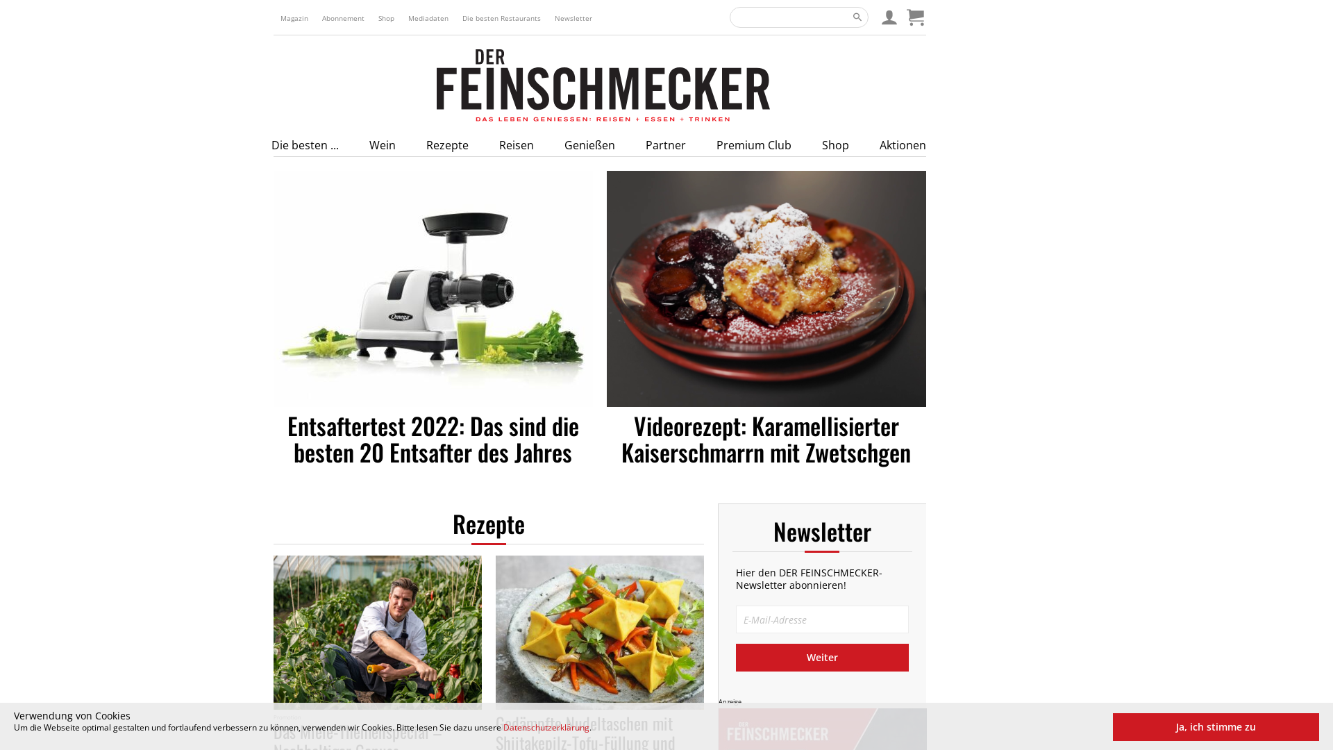 Website User Bewertung zu feinschmecker.de