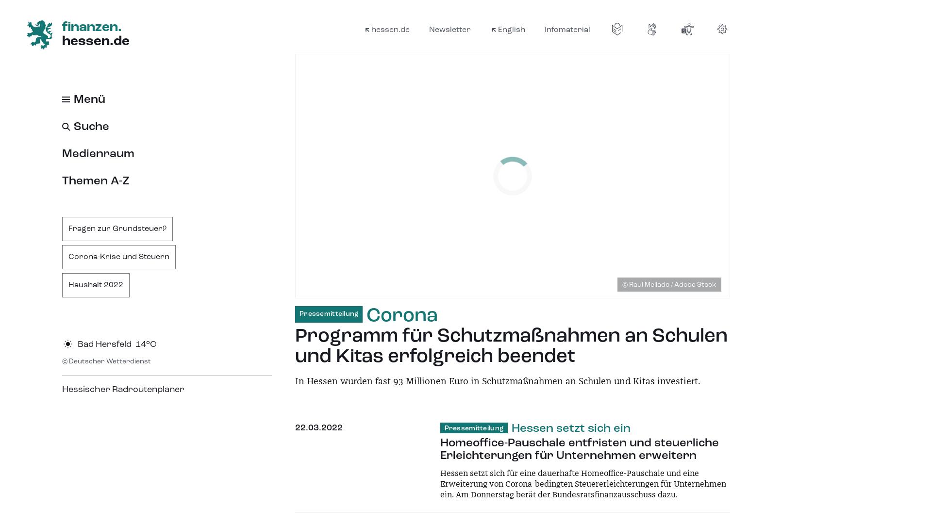 Website User Bewertung zu finanzen.hessen.de
