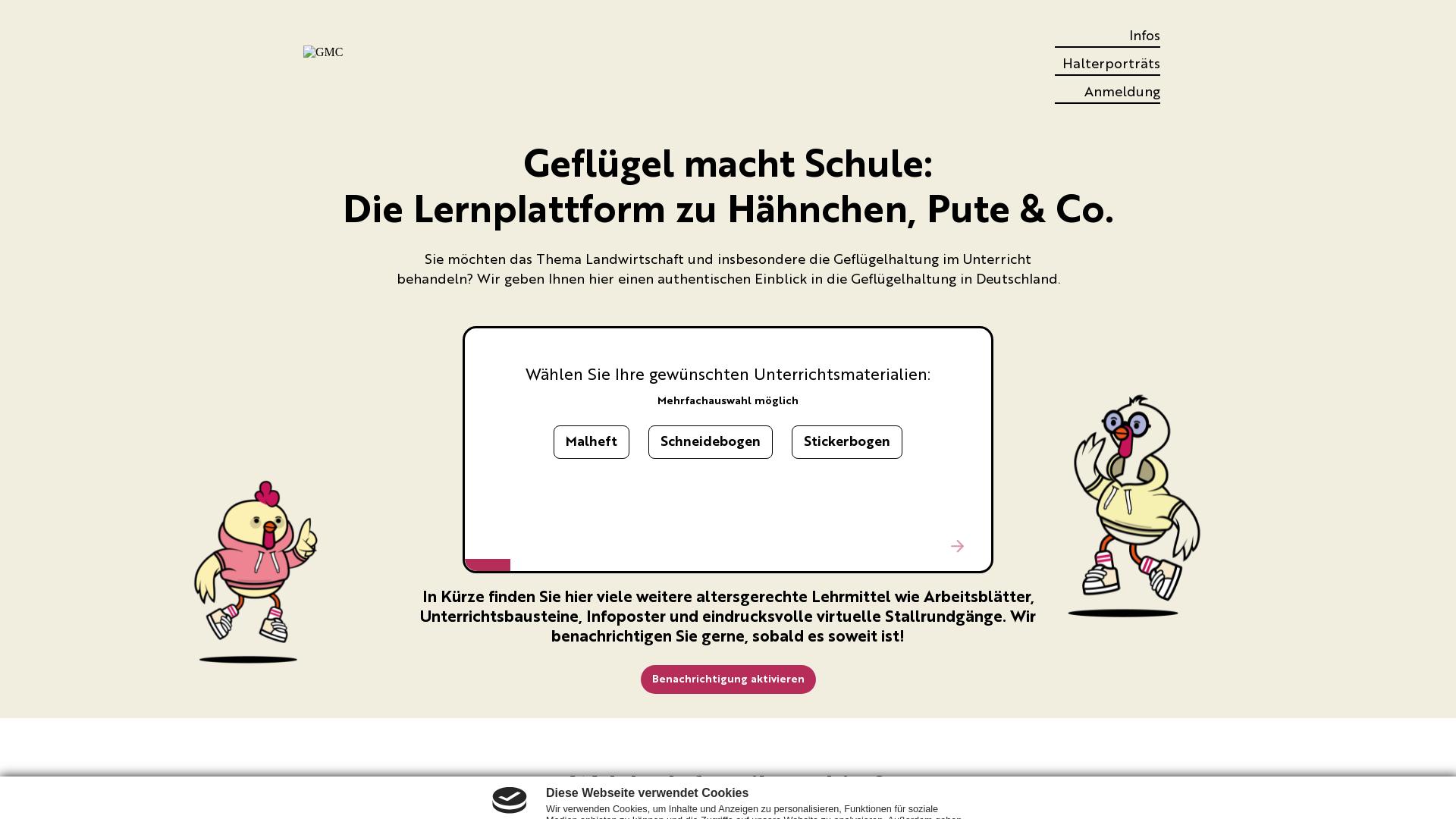 Website User Bewertung zu gefluegel-macht-schule.de