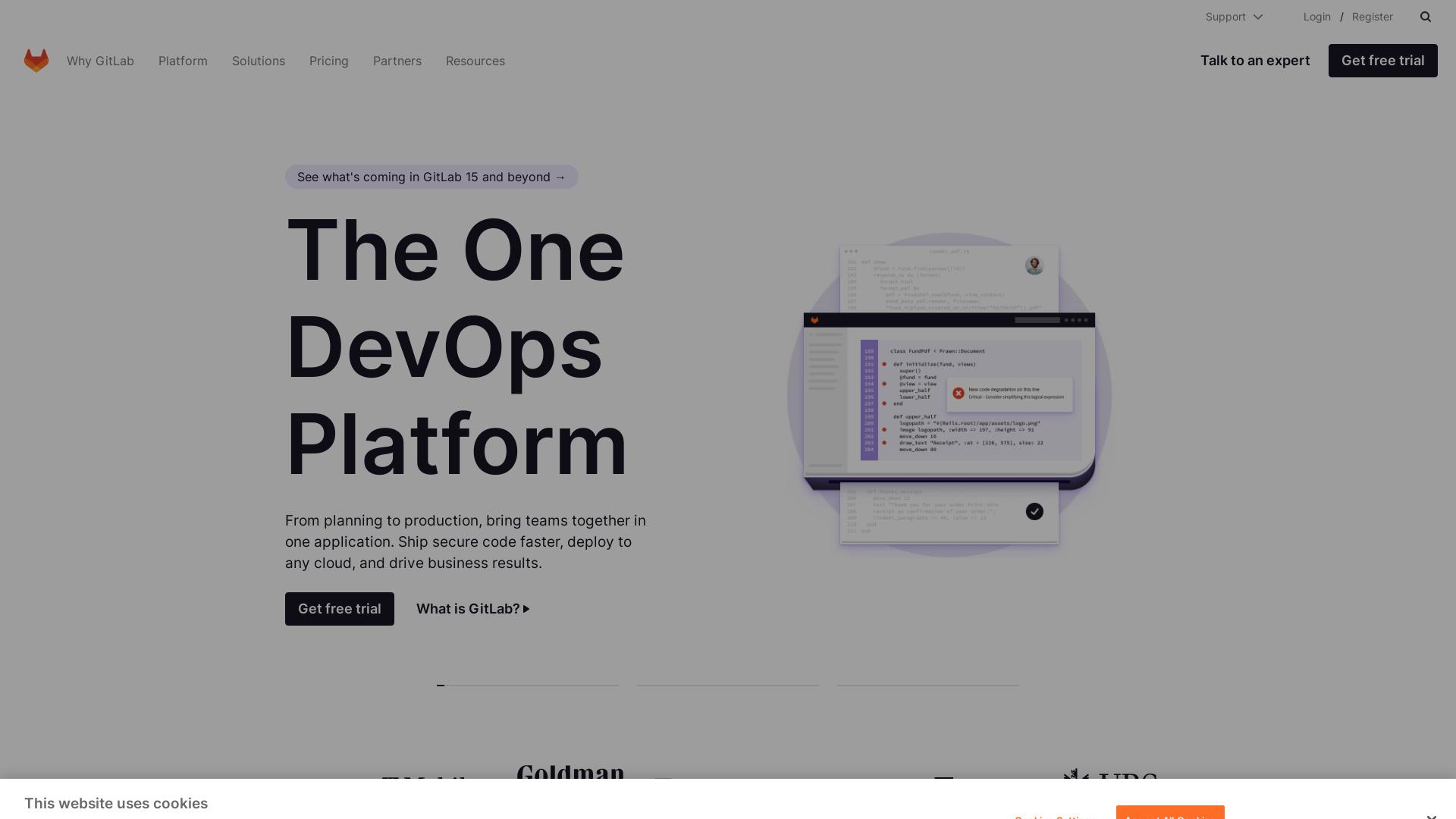 Website User Bewertung zu gitlab.com