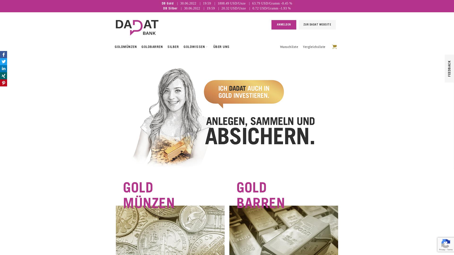 Website User Bewertung zu gold.dad.at