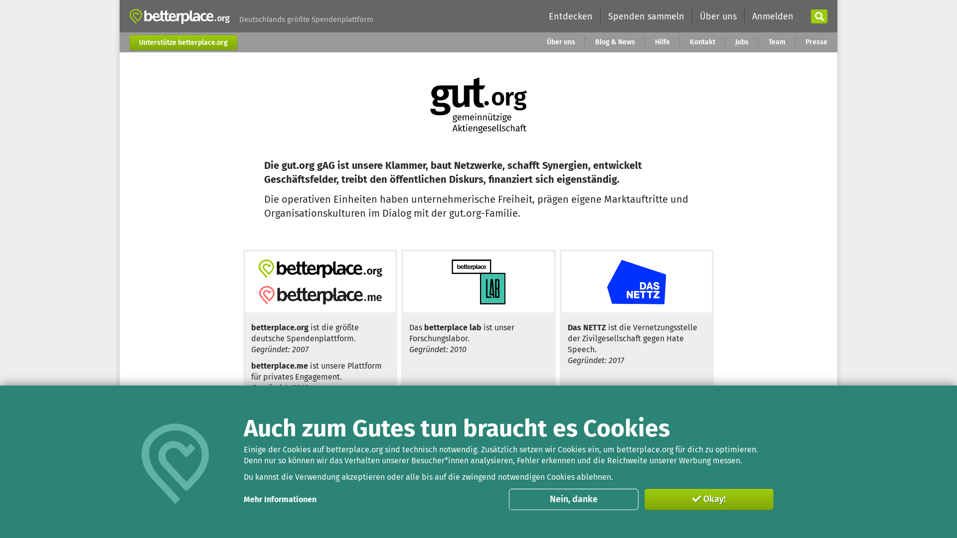 Website User Bewertung zu gut.org