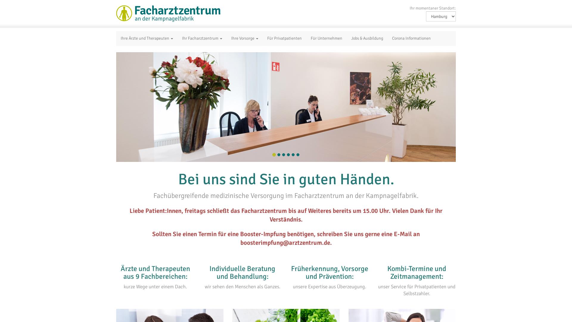 Website User Bewertung zu hamburg.arztzentrum.de