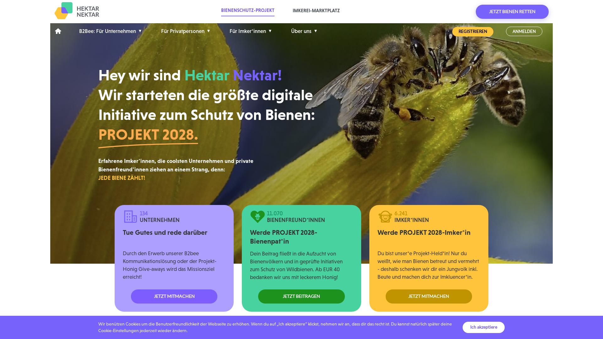 Website User Bewertung zu hektarnektar.com