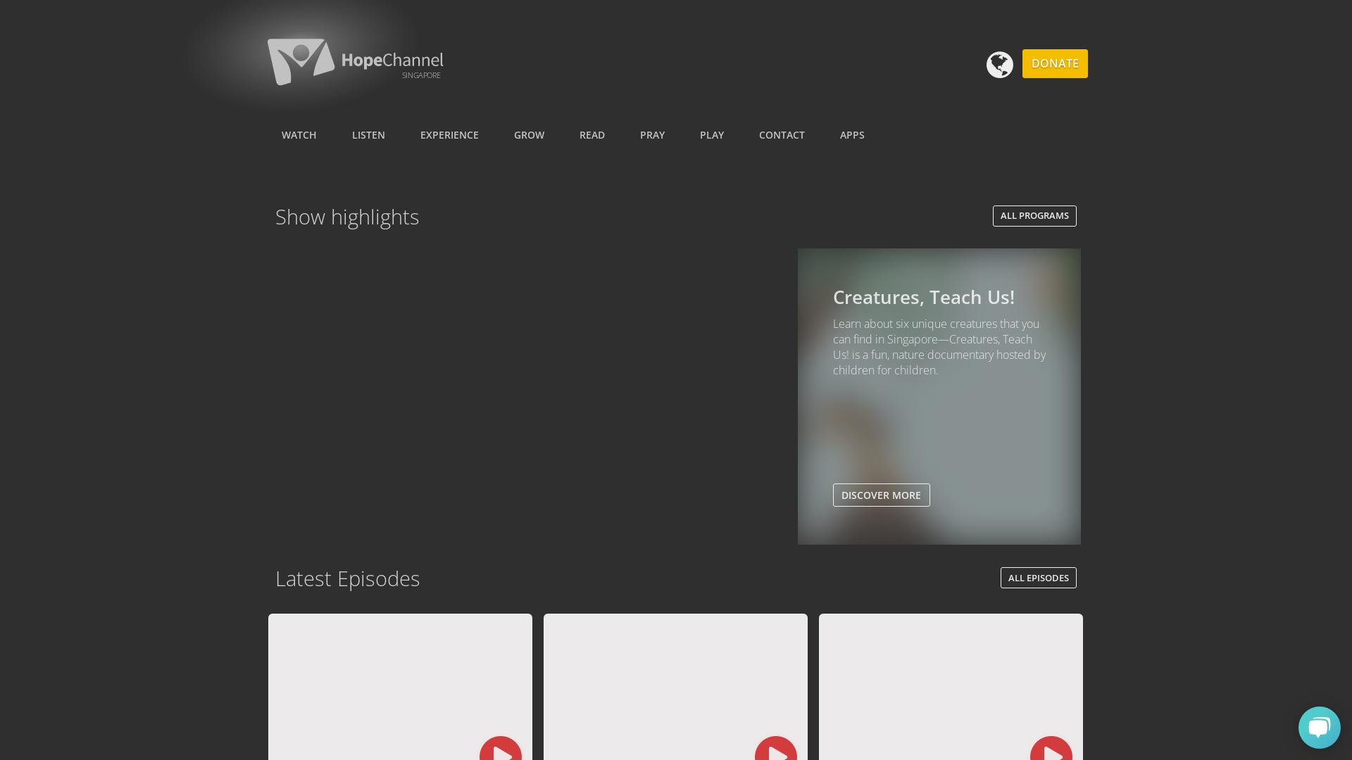 Website User Bewertung zu hopechannel.sg