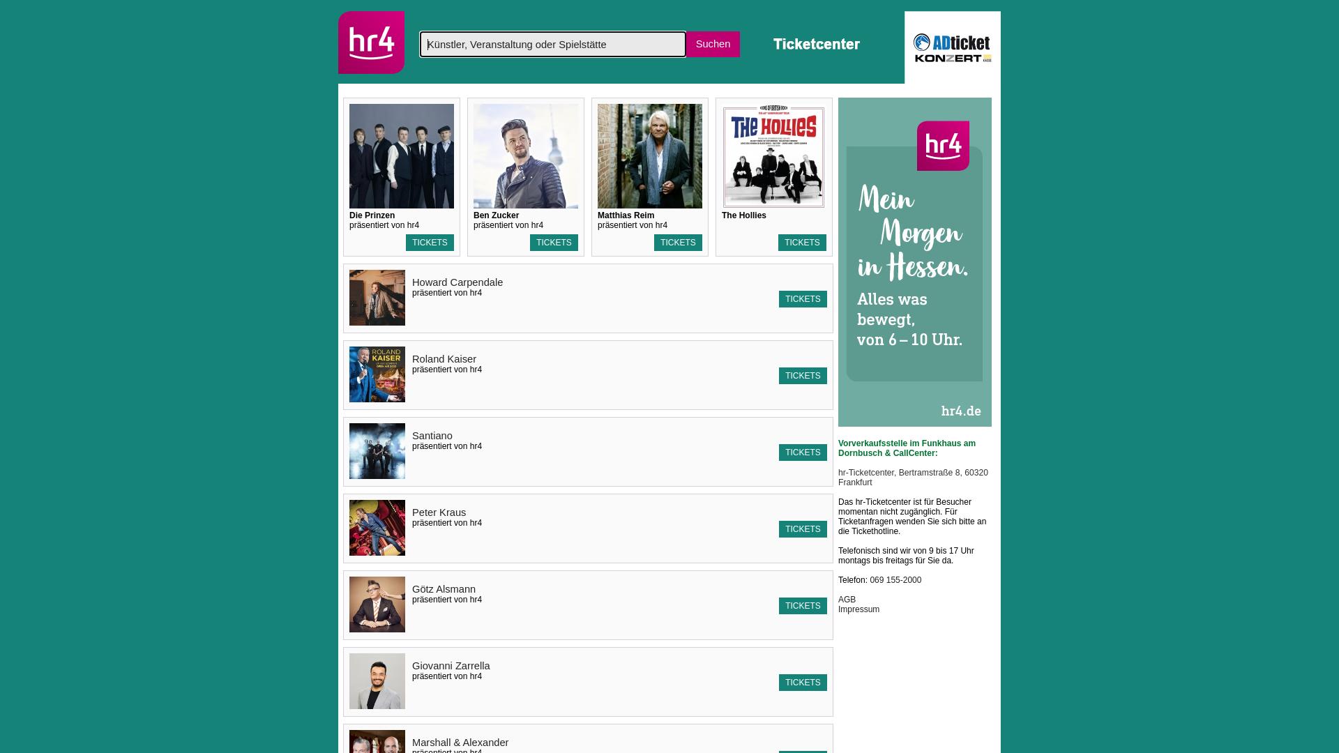 Website User Bewertung zu hr4.adticket.de