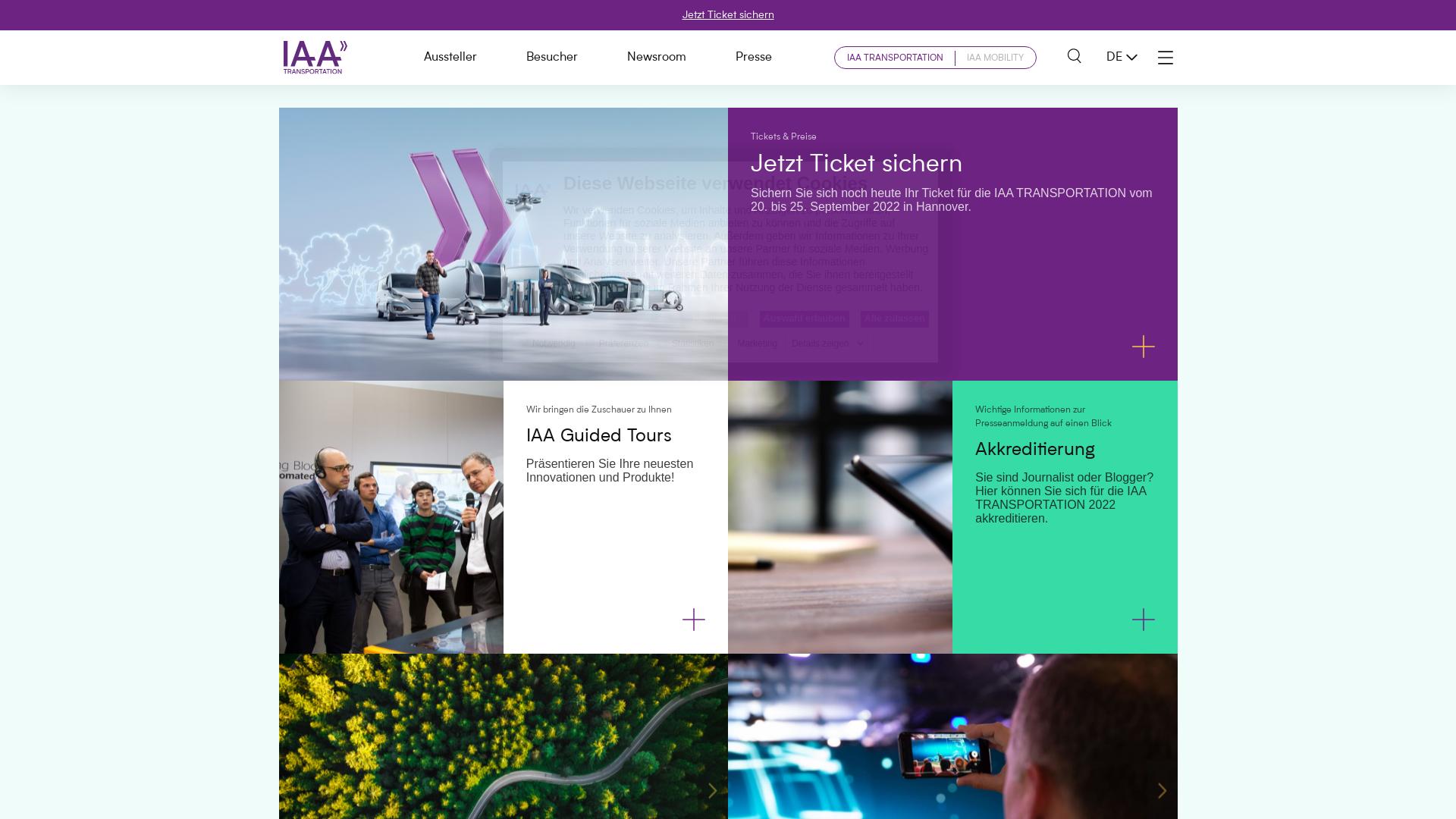 Website User Bewertung zu iaa-transportation.com