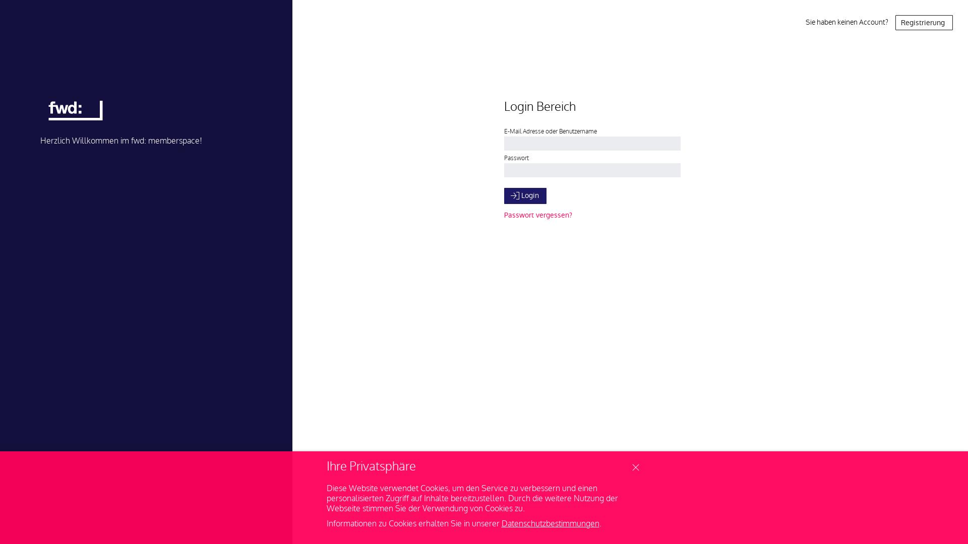 Website User Bewertung zu intern.forward.live