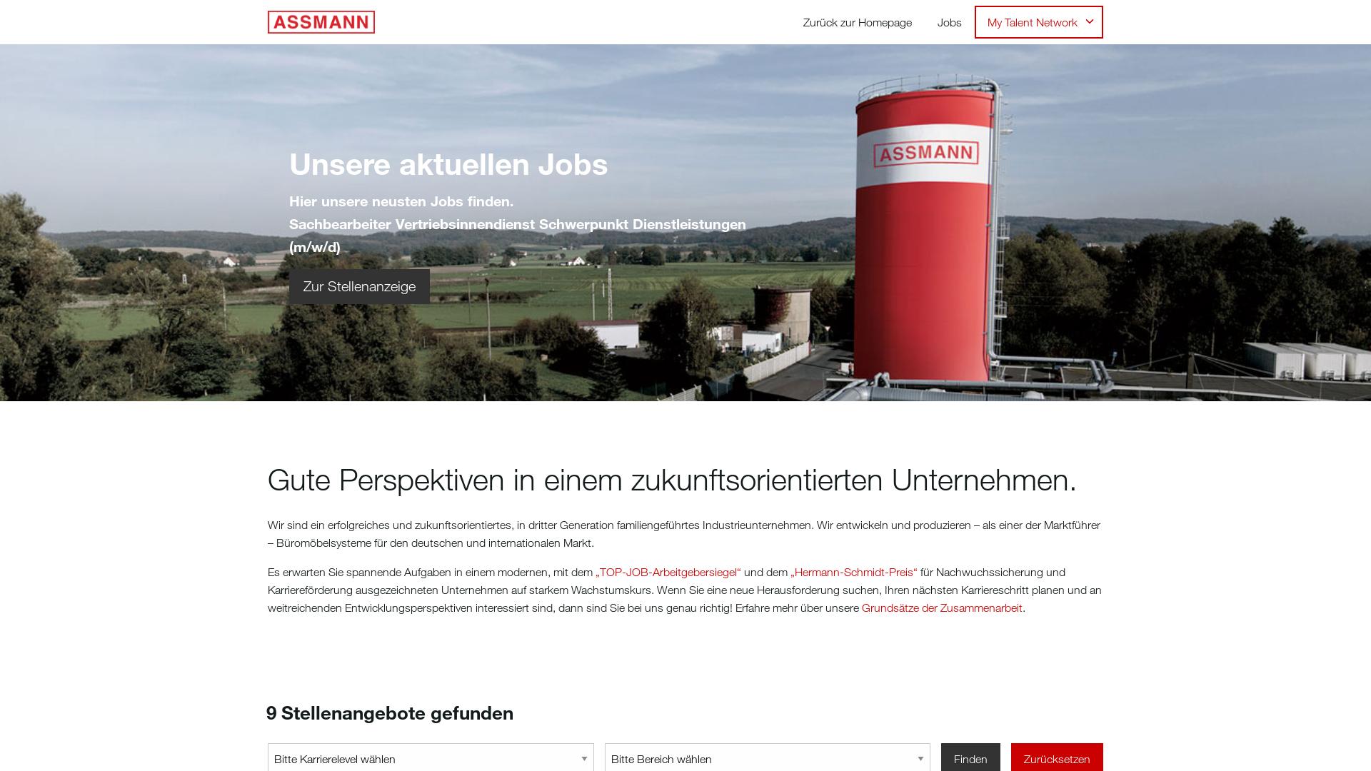 Website User Bewertung zu jobs.assmann.de