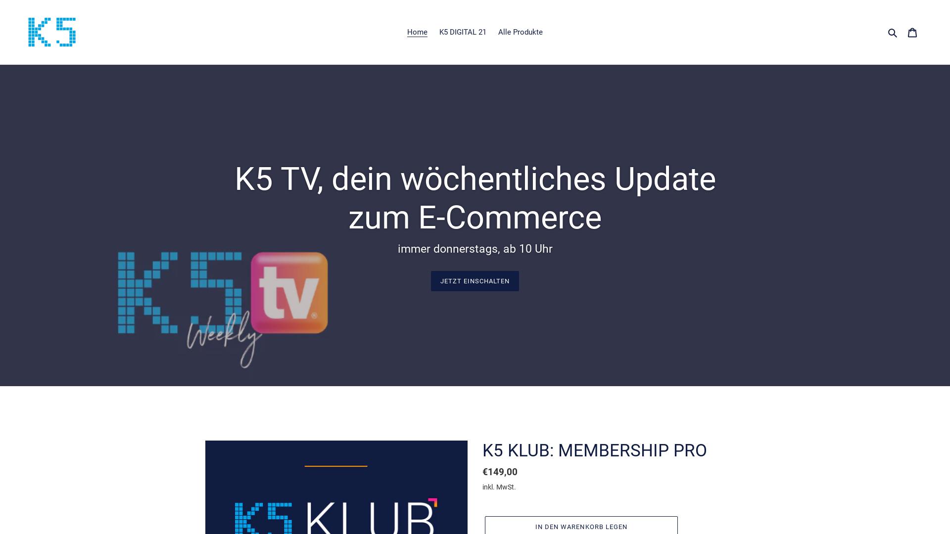 Website User Bewertung zu k5-klub.myshopify.com