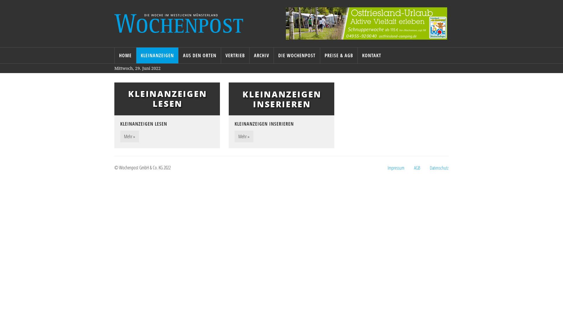 Website User Bewertung zu kleinanzeigen.wochenpostonline.de