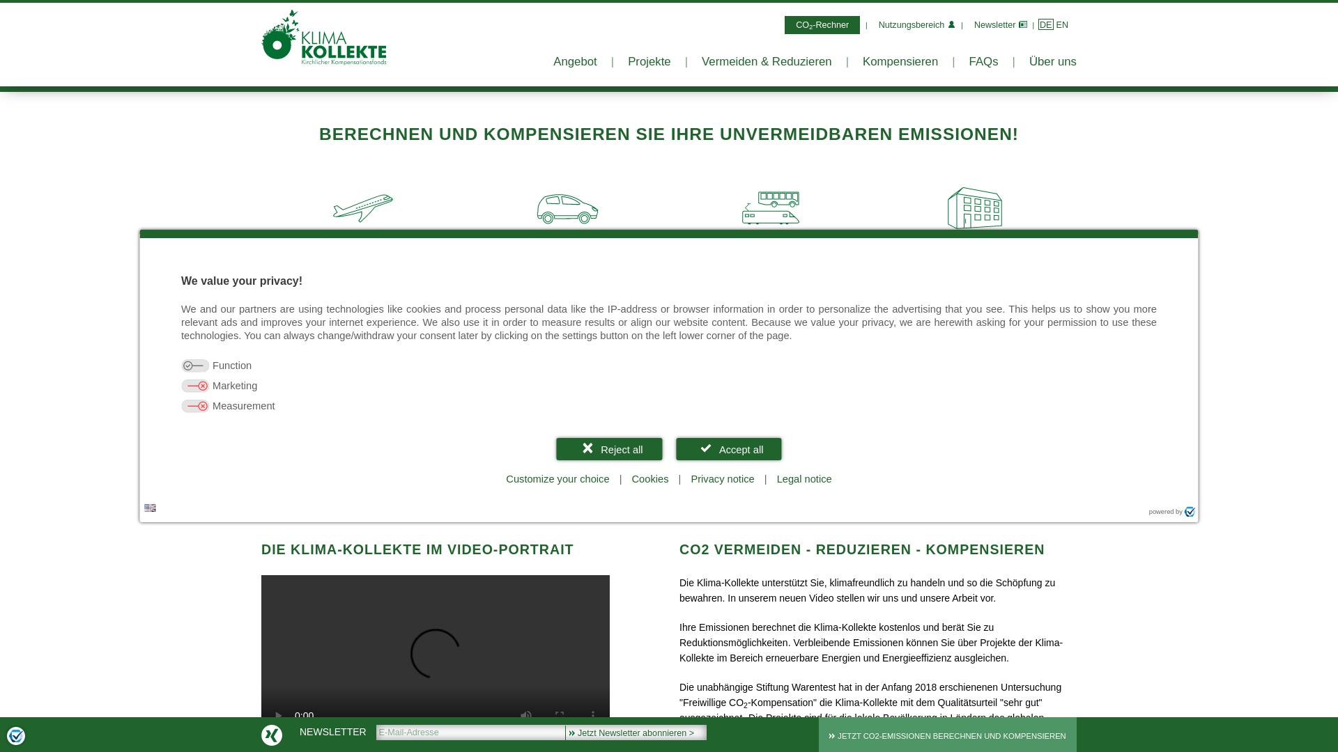 Website User Bewertung zu klima-kollekte.de