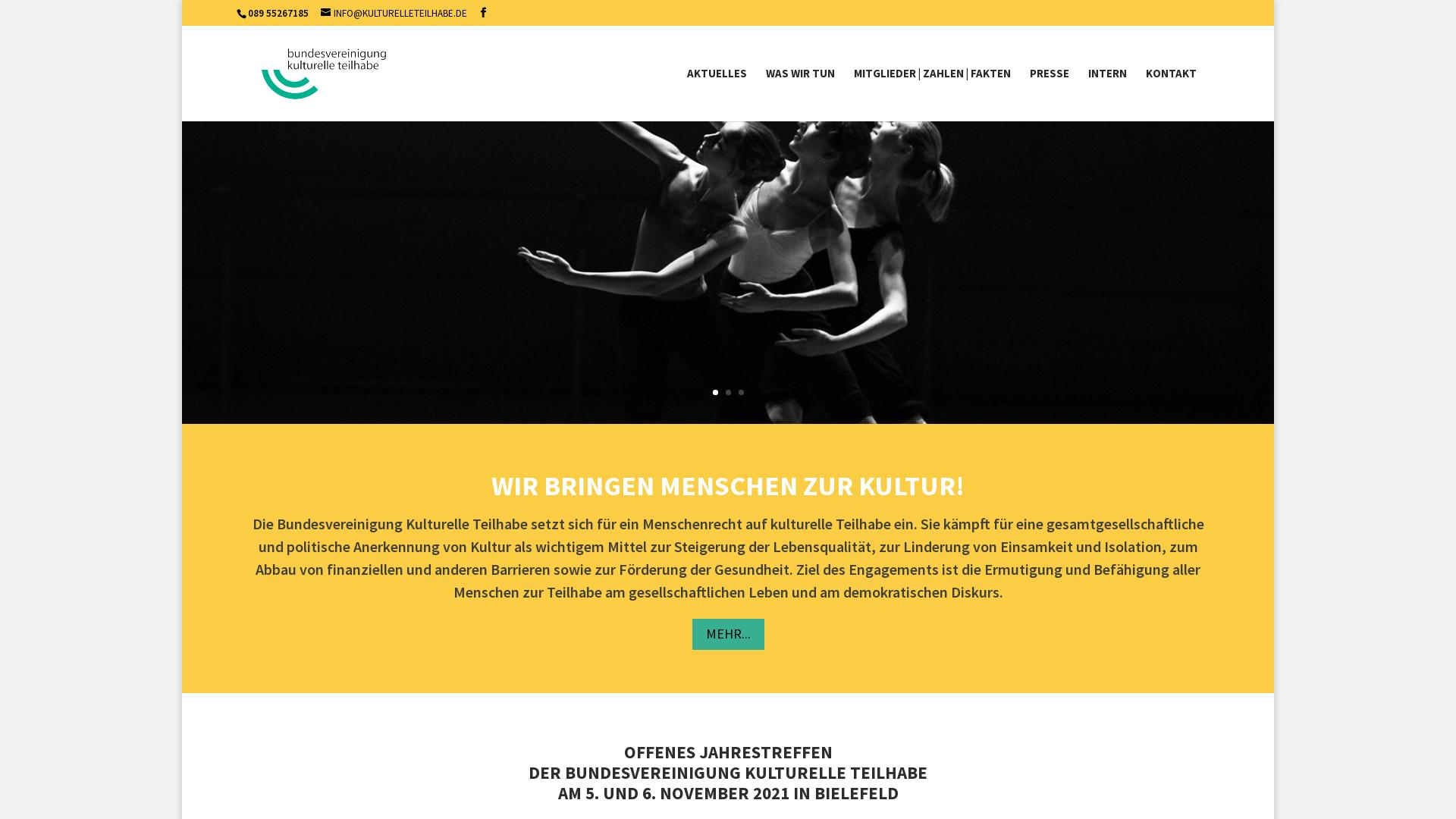 Website User Bewertung zu kulturelleteilhabe.de