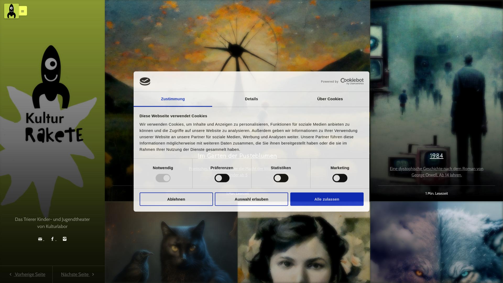 Website User Bewertung zu kulturrakete-trier.de