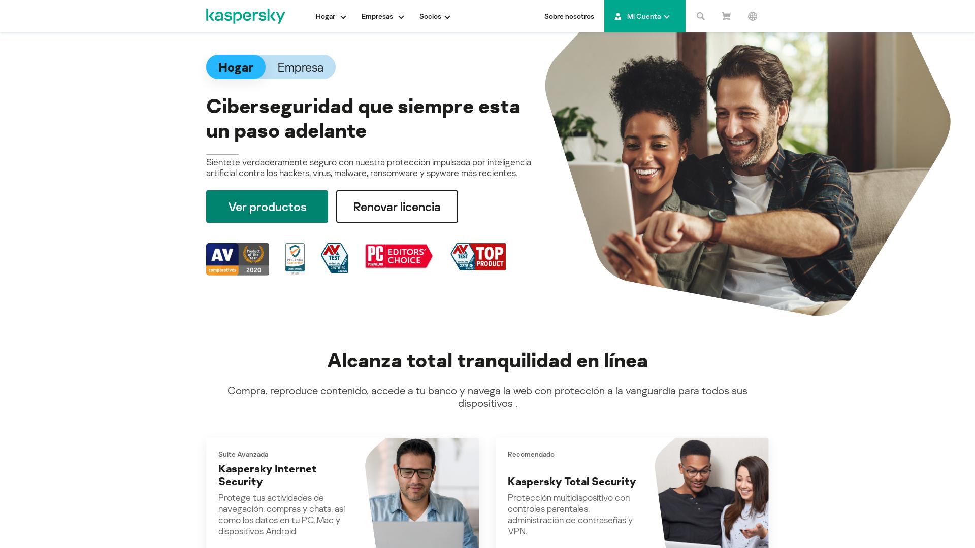 Website User Bewertung zu latam.kaspersky.com