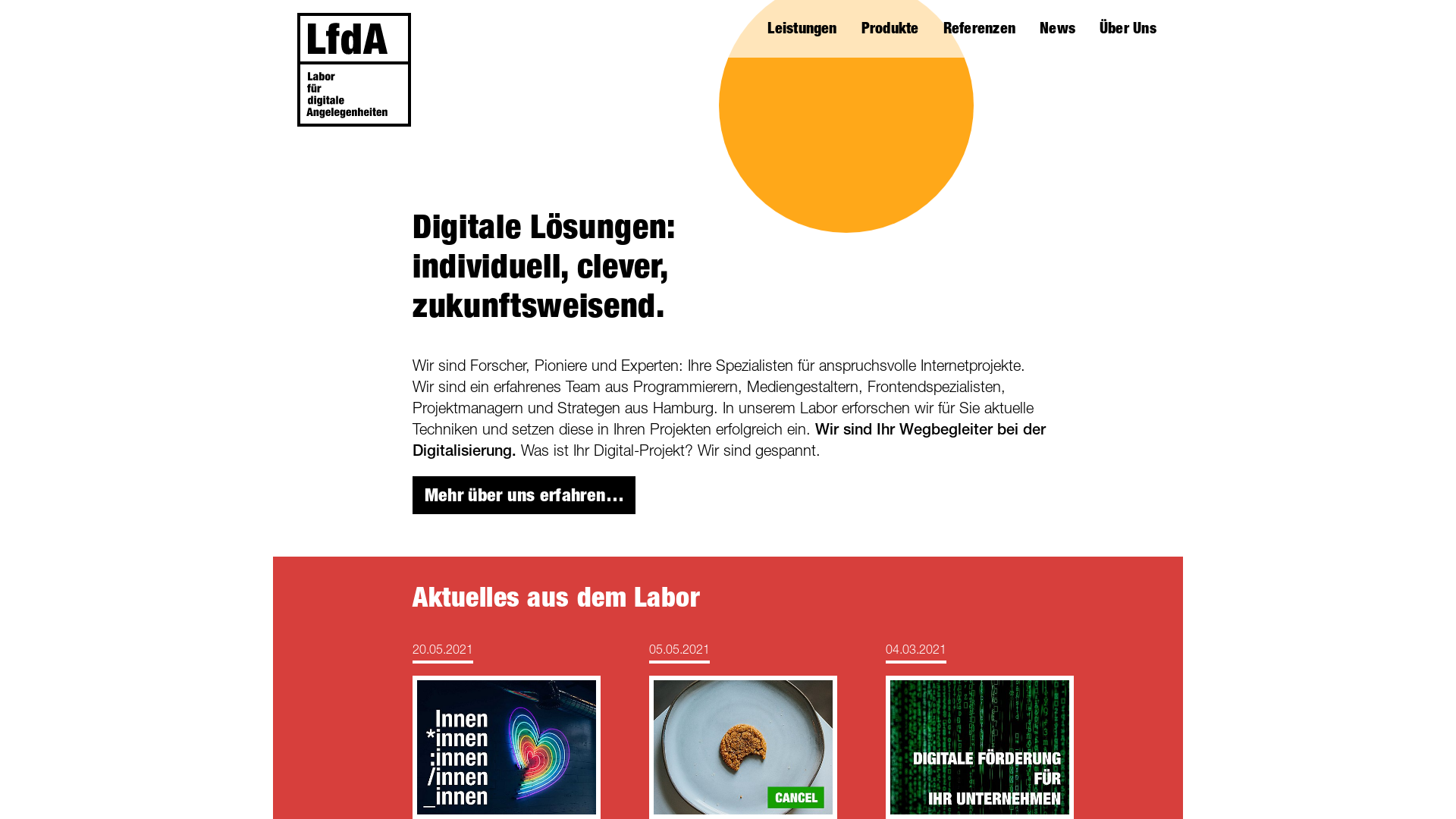 Website User Bewertung zu lfda.de