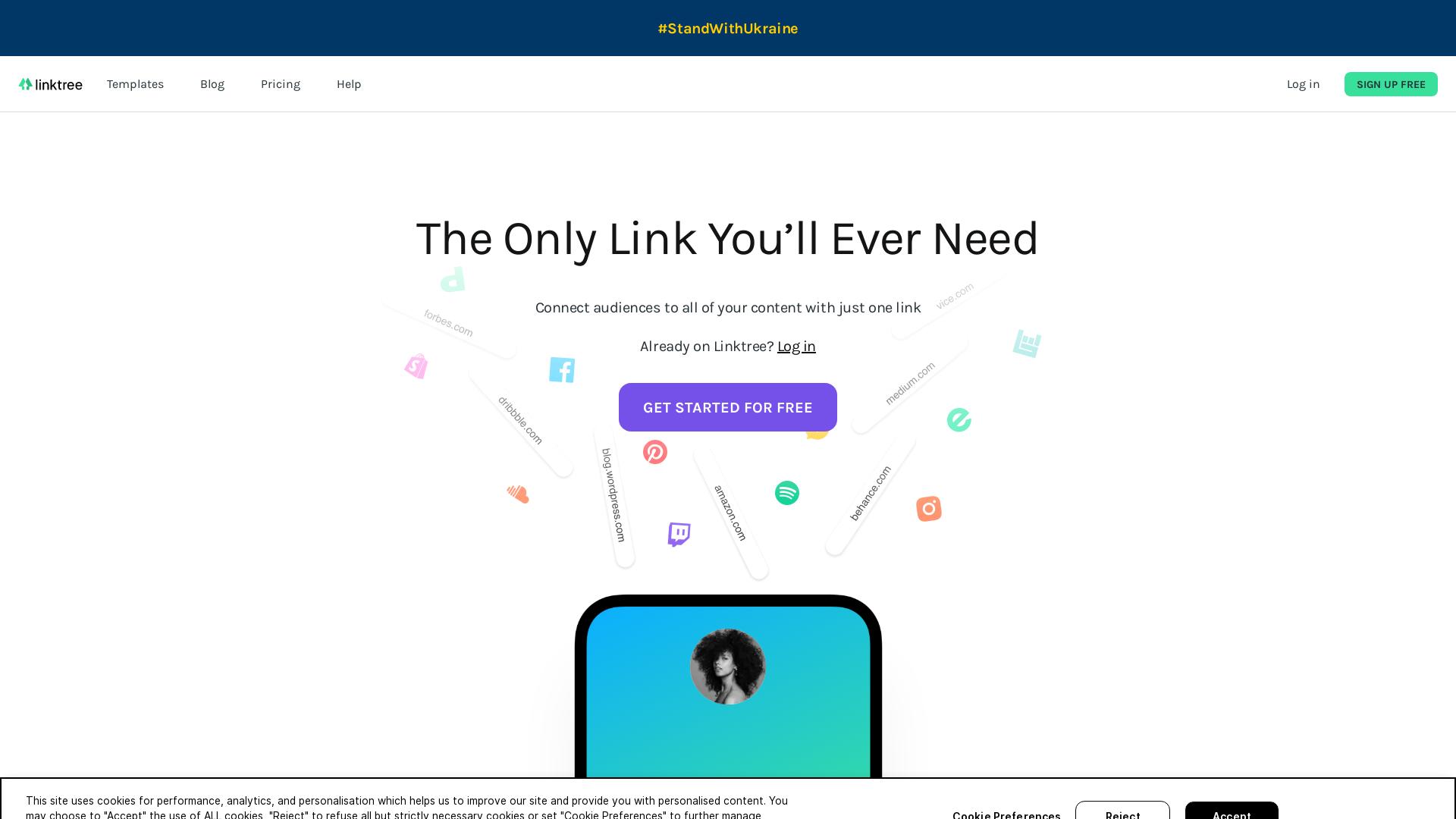 Website User Bewertung zu linktr.ee