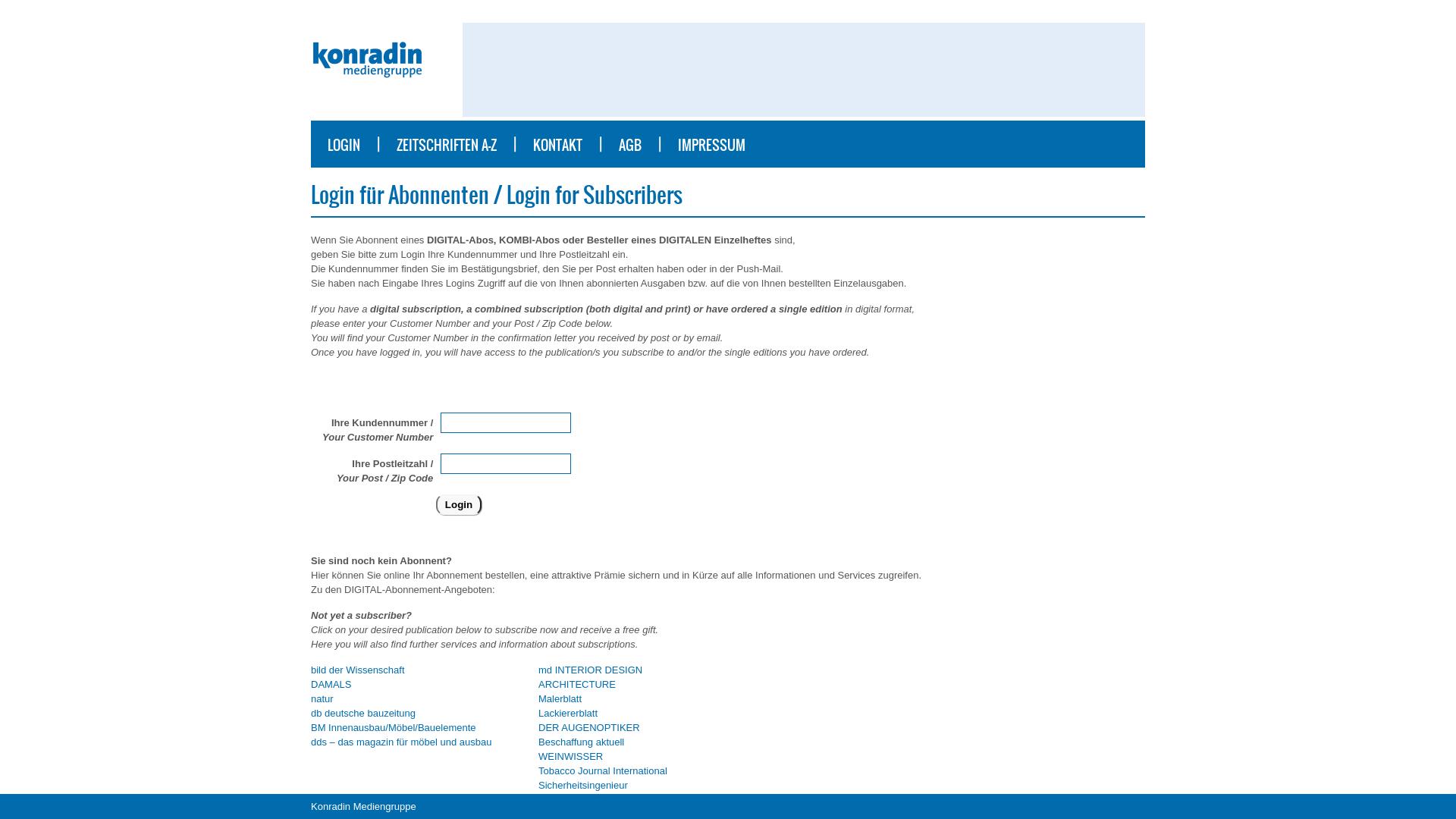 Website User Bewertung zu login.direktabo.de