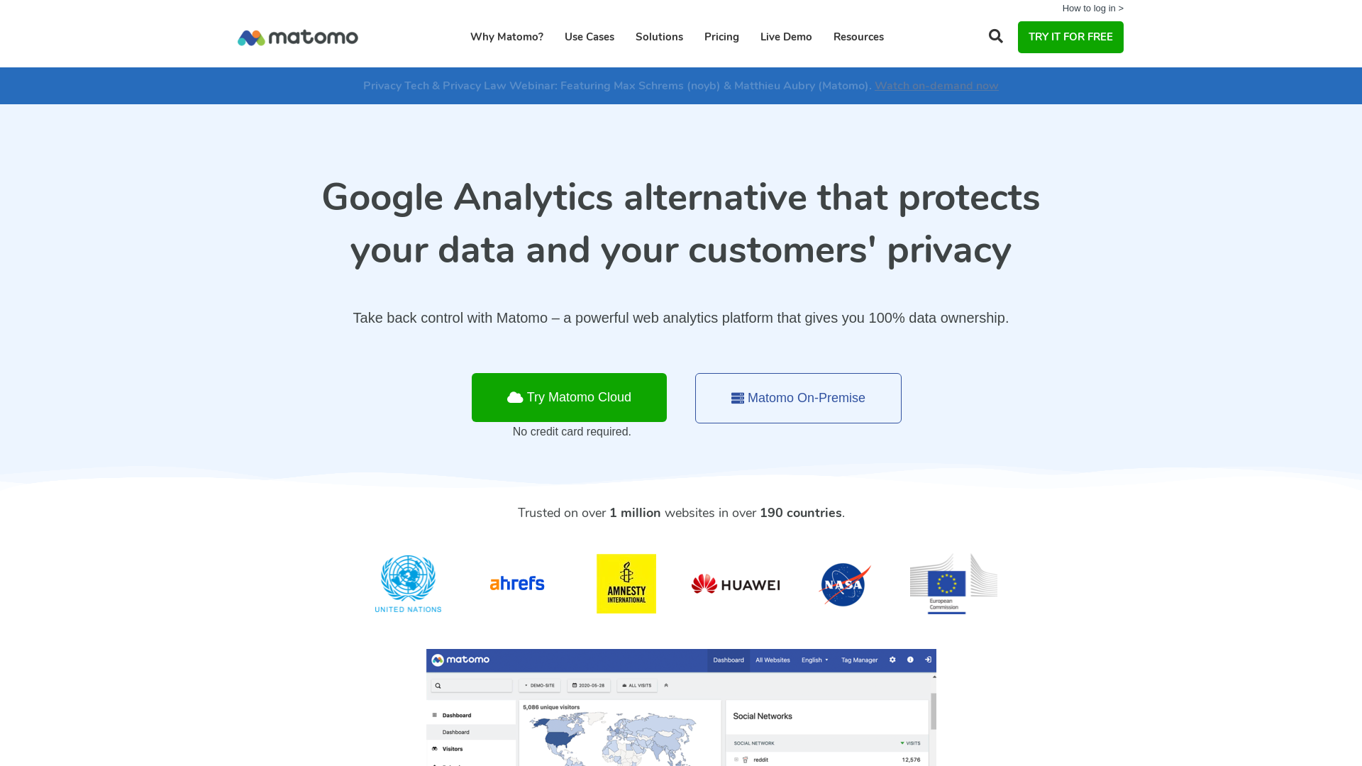 Website User Bewertung zu matomo.org