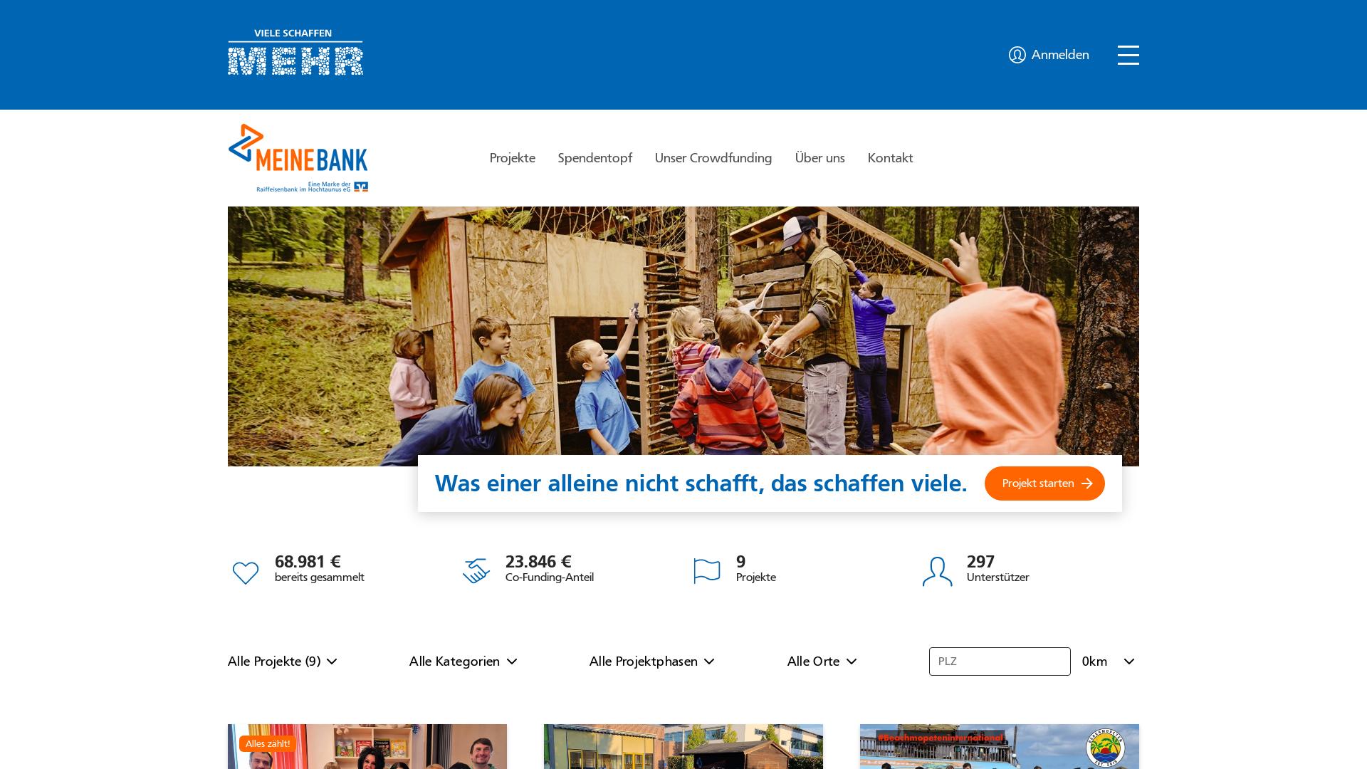 Website User Bewertung zu meinebank.viele-schaffen-mehr.de