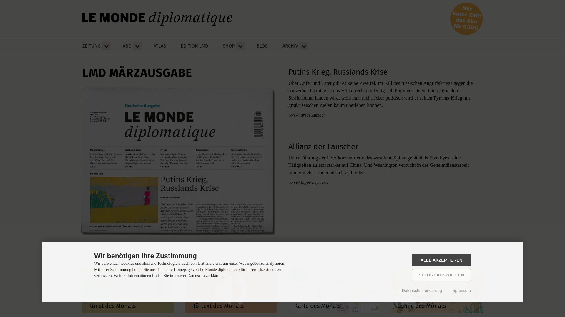 Website User Bewertung zu monde-diplomatique.de