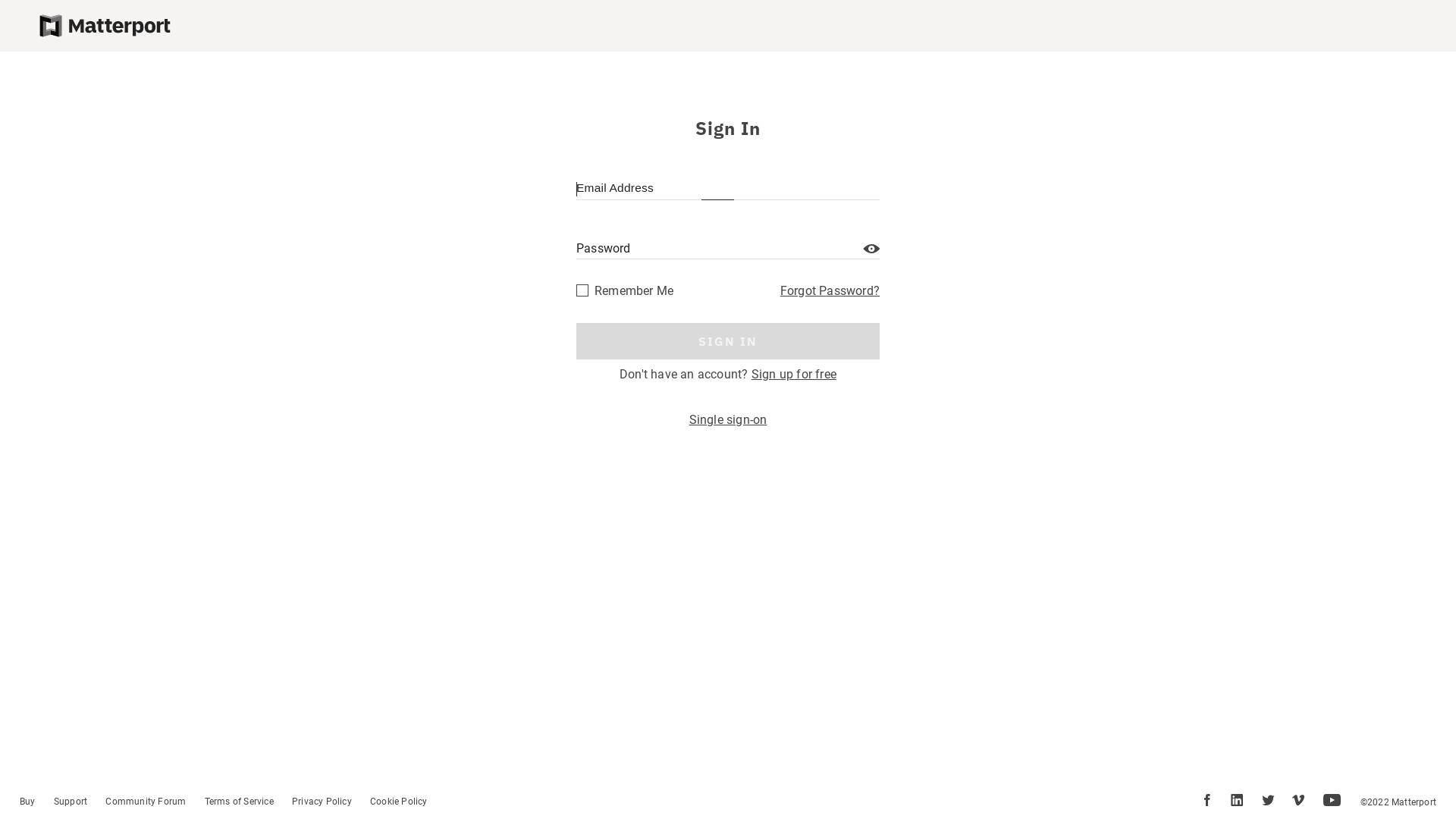 Website User Bewertung zu my.matterport.com