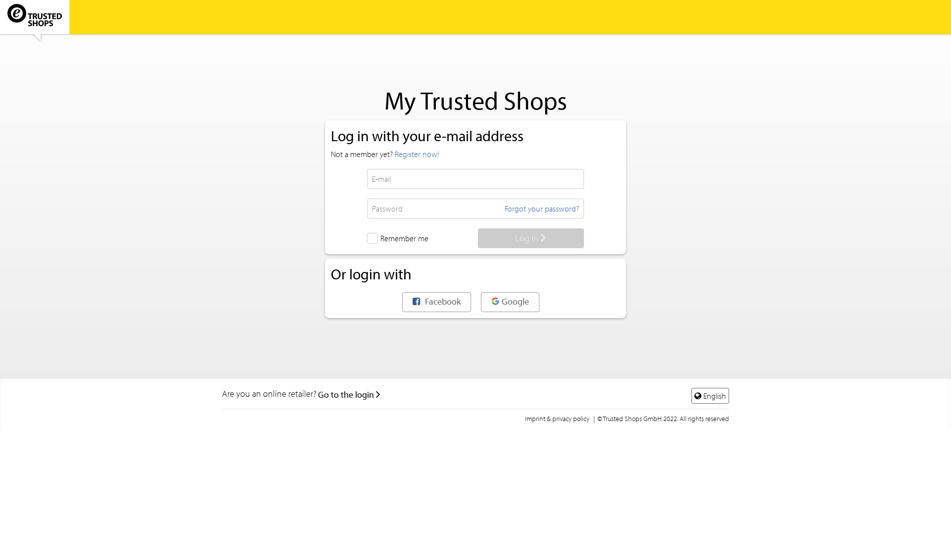 Website User Bewertung zu my.trustedshops.com