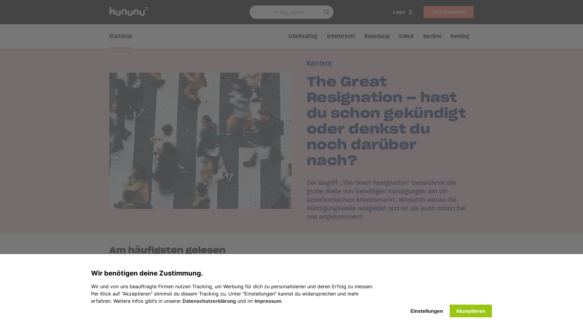 Website User Bewertung zu news.kununu.com