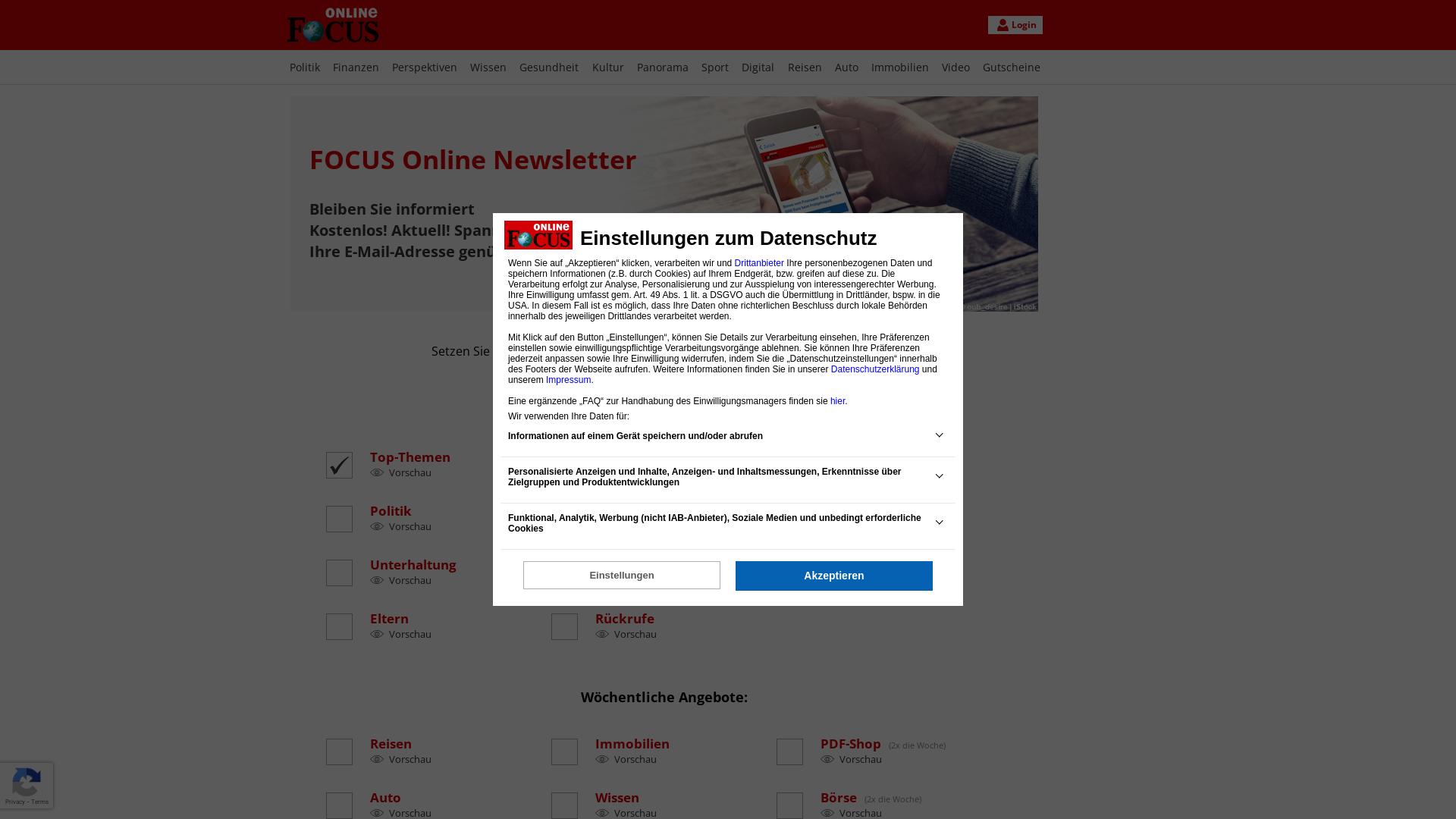 Website User Bewertung zu nl.focus.de