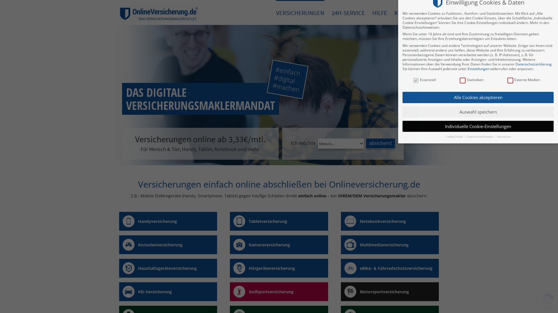 Website User Bewertung zu onlineversicherung.de