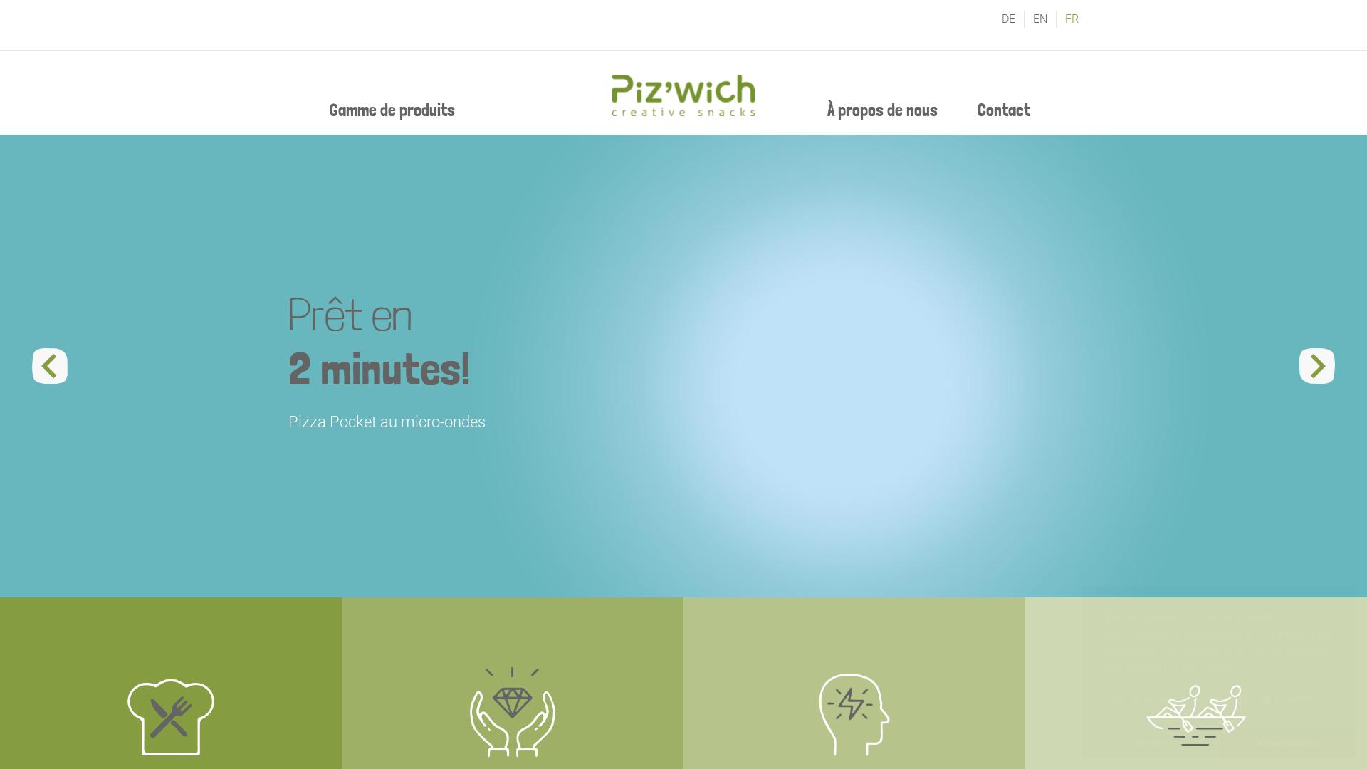 Website User Bewertung zu pizwich.fr