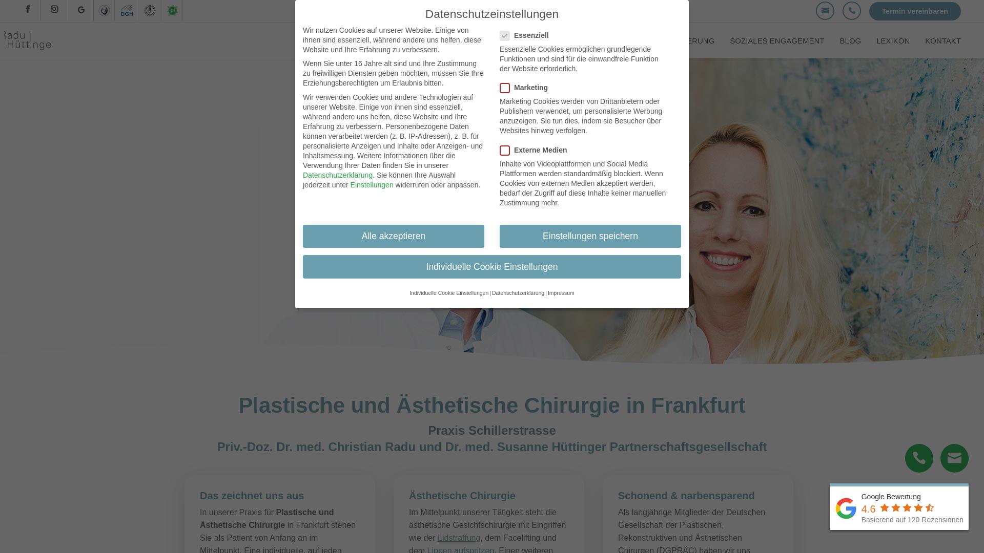 Website User Bewertung zu praxisklinik-schillerstrasse.de