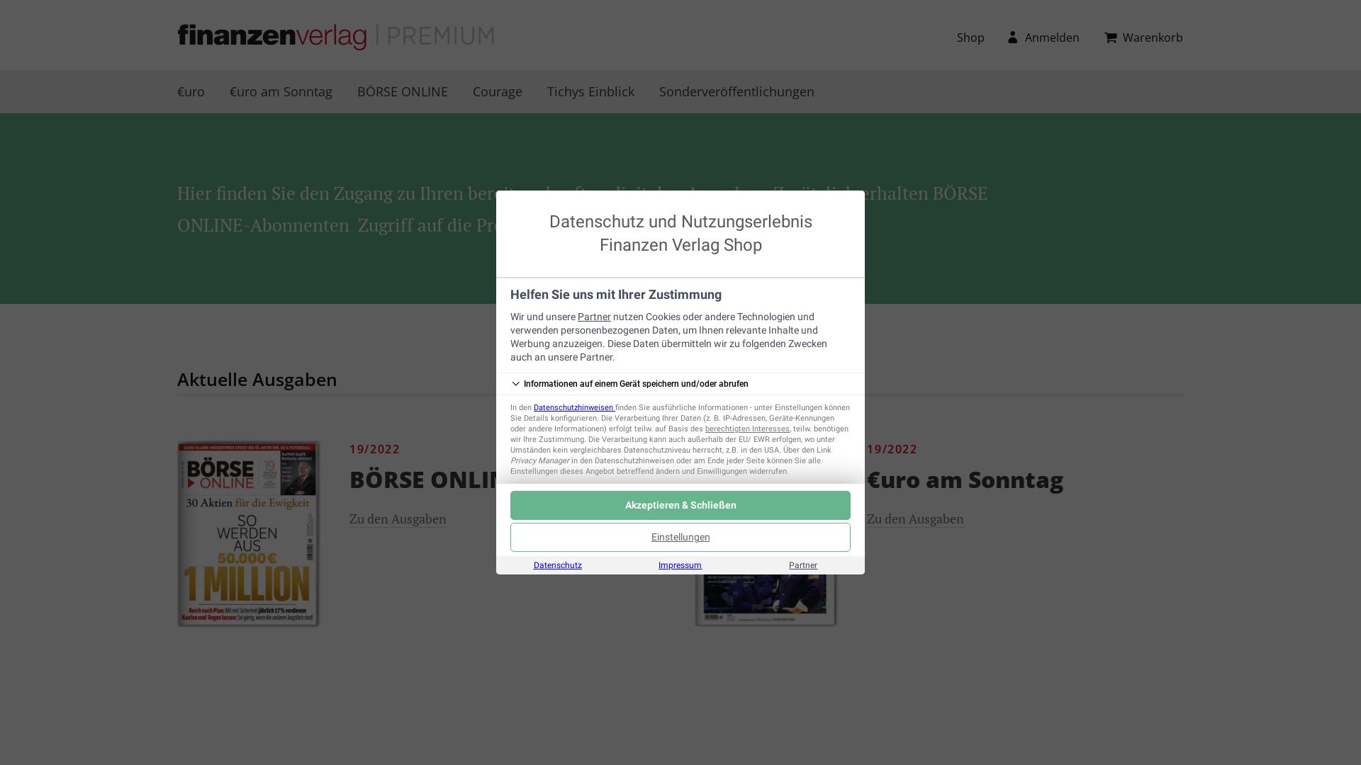 Website User Bewertung zu premium.finanzenverlag.de