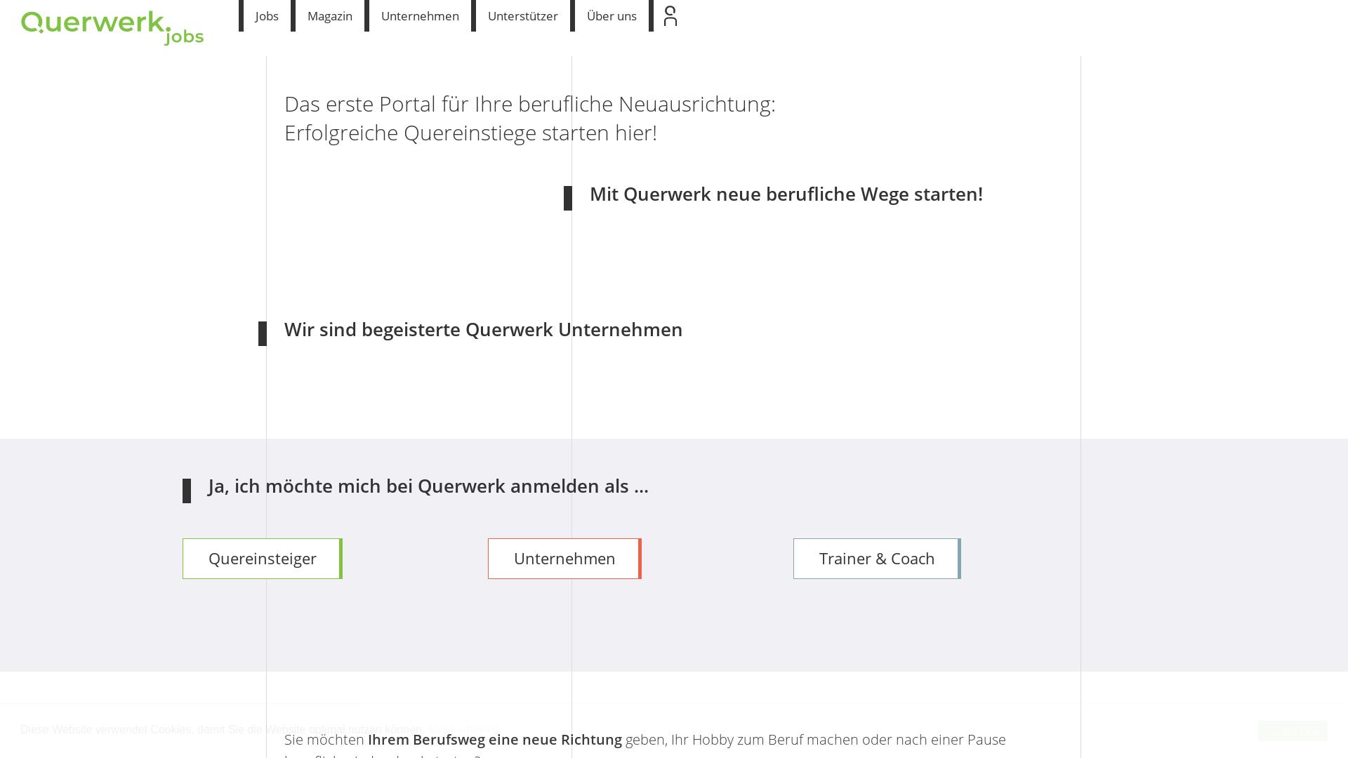 Website User Bewertung zu querwerk.jobs