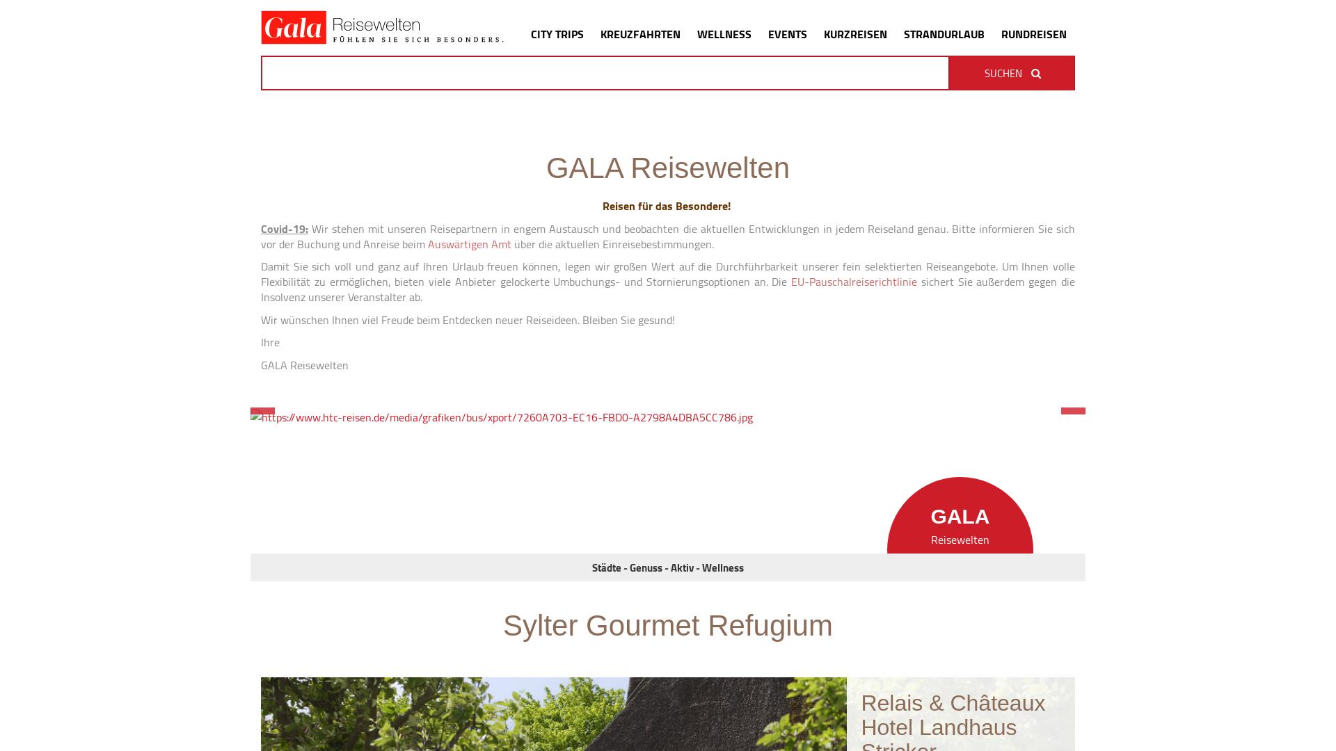 Website User Bewertung zu reisewelten.gala.de