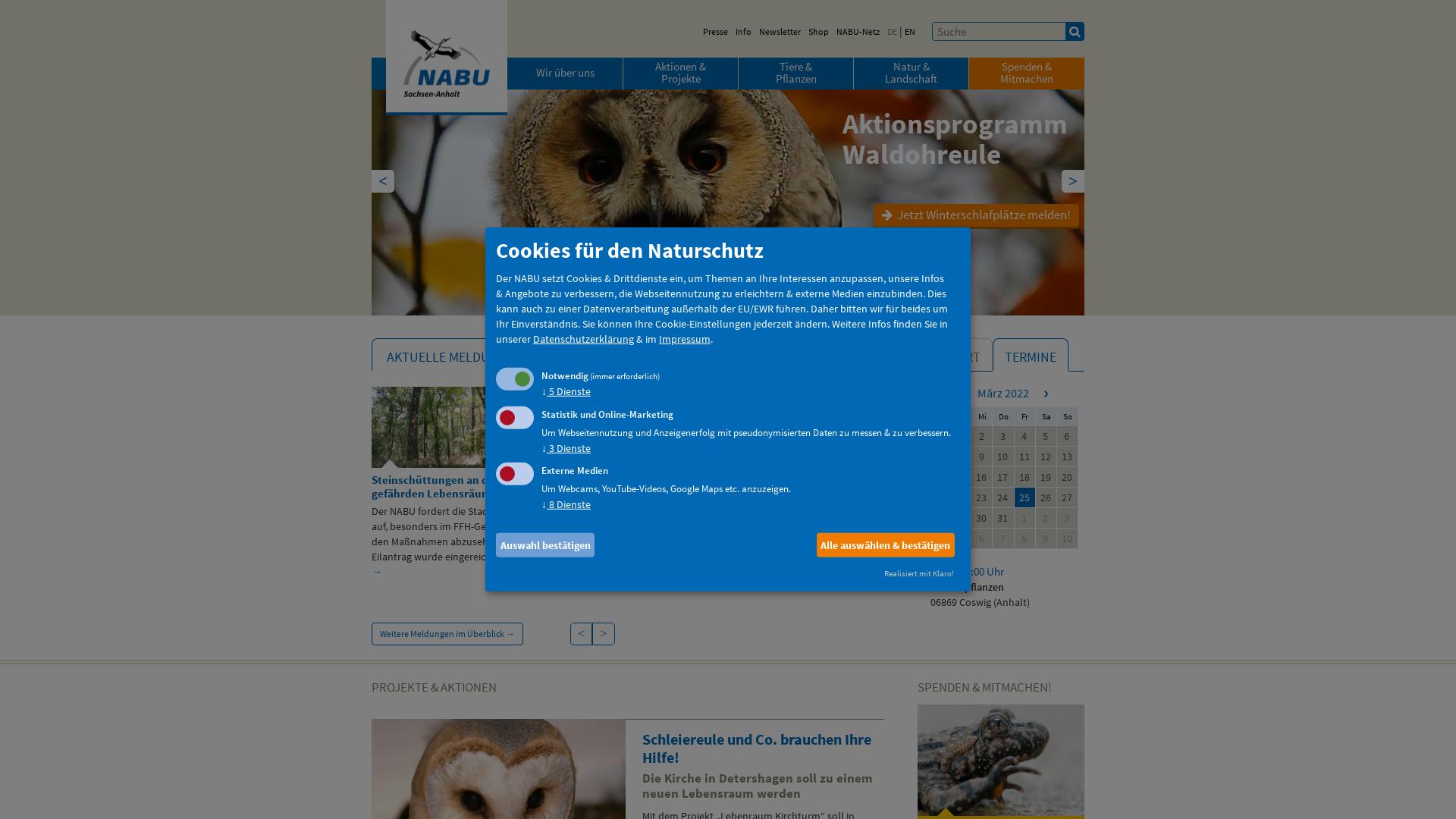 Website User Bewertung zu sachsen-anhalt.nabu.de