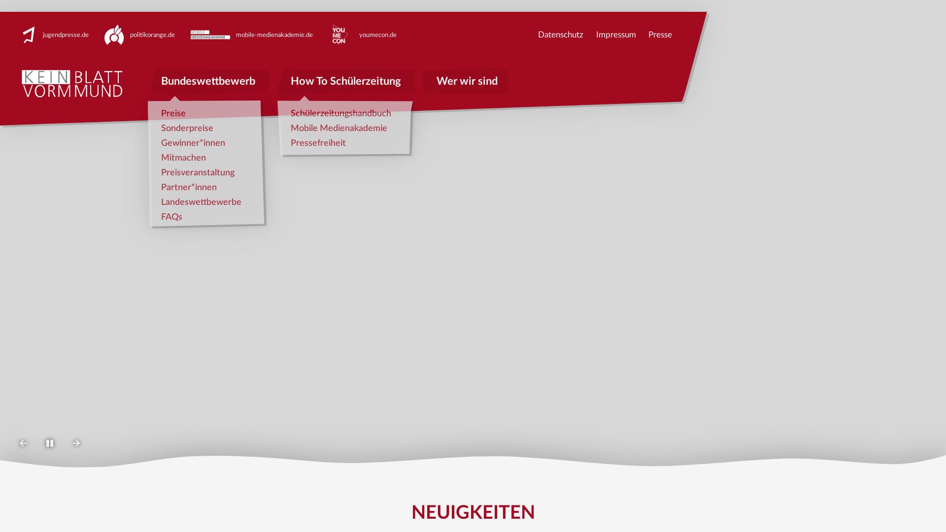 Website User Bewertung zu schuelerzeitung.de