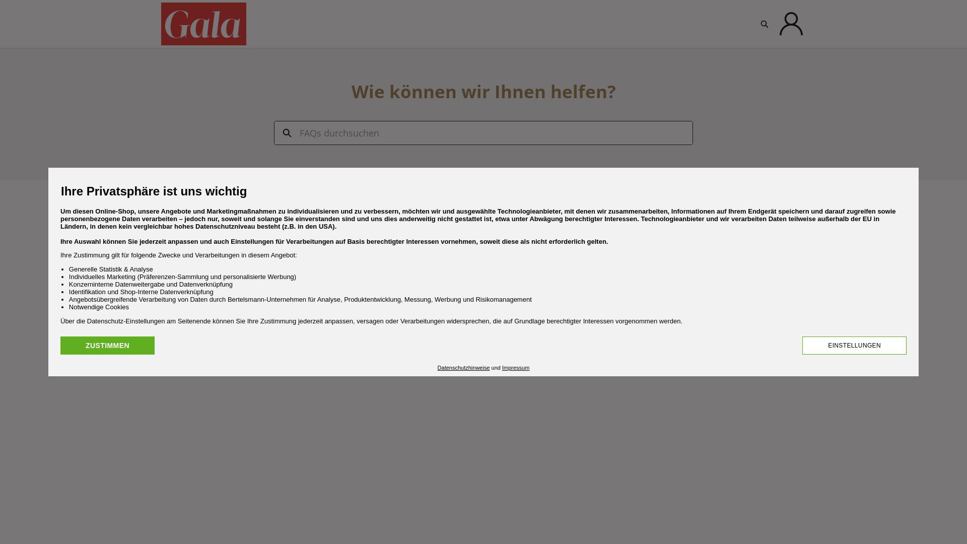 Website User Bewertung zu serviceportal.gala.de