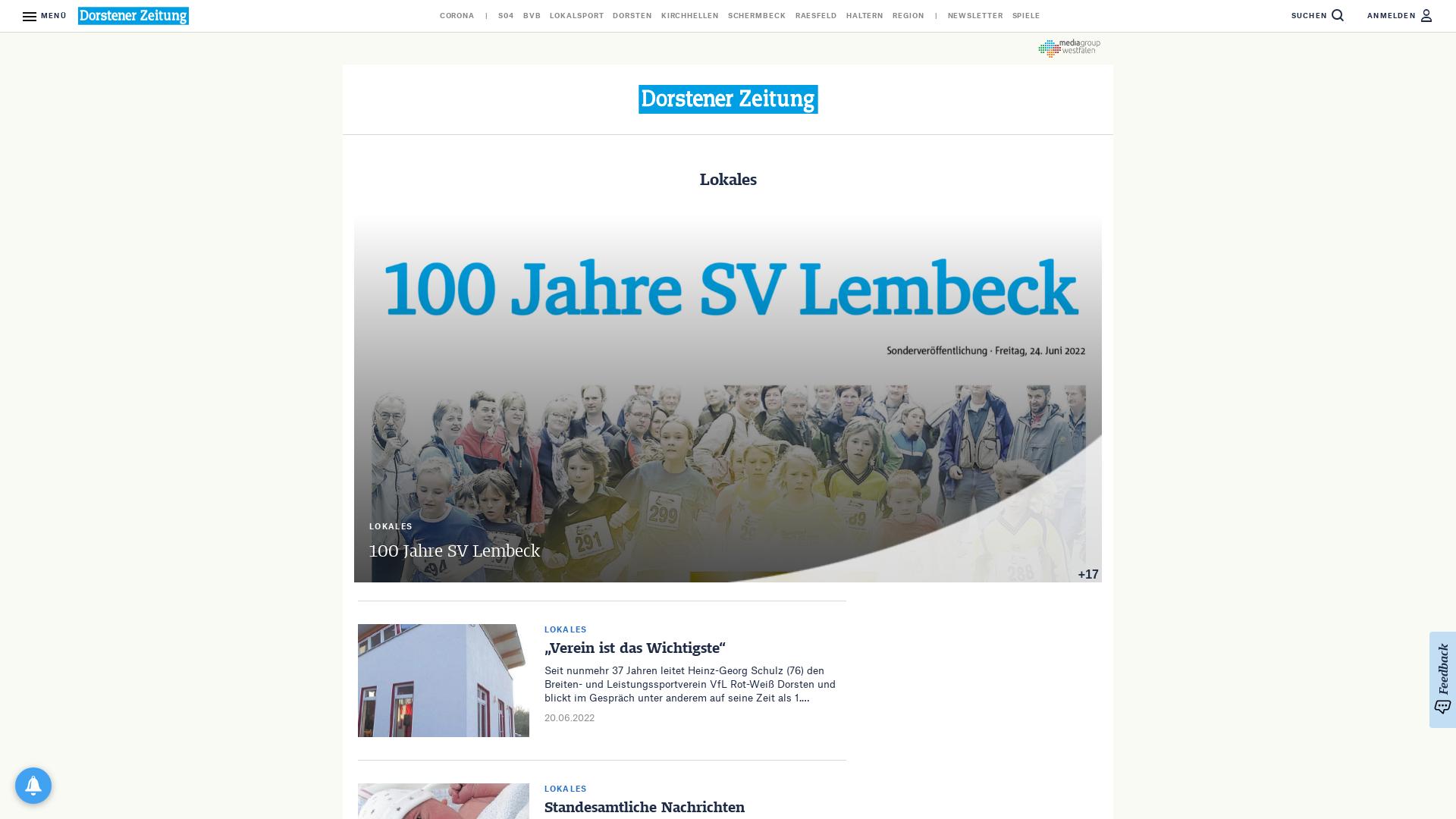 Website User Bewertung zu servicewelten.dorstenerzeitung.de
